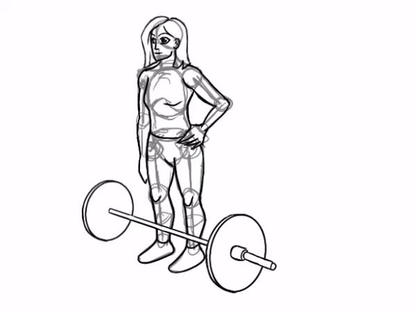 Lift Fail Animation- Weight/Storytelling Assignment - Otis College of Art and Design - 2.307 x 1.75 in - 2021 Software: Procreate
