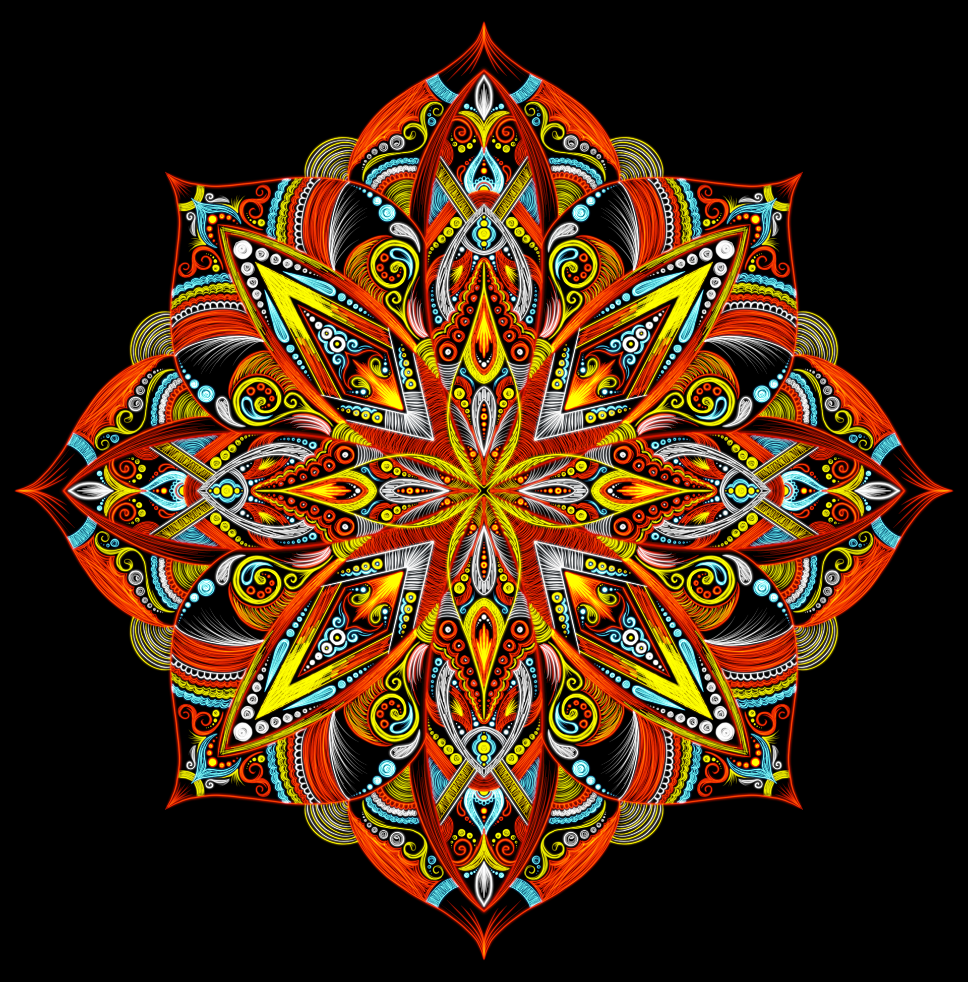 Iron Man: Marvel Mandala Collection - Personal Study - 8.5 x 8.623in - Procreate - 2023