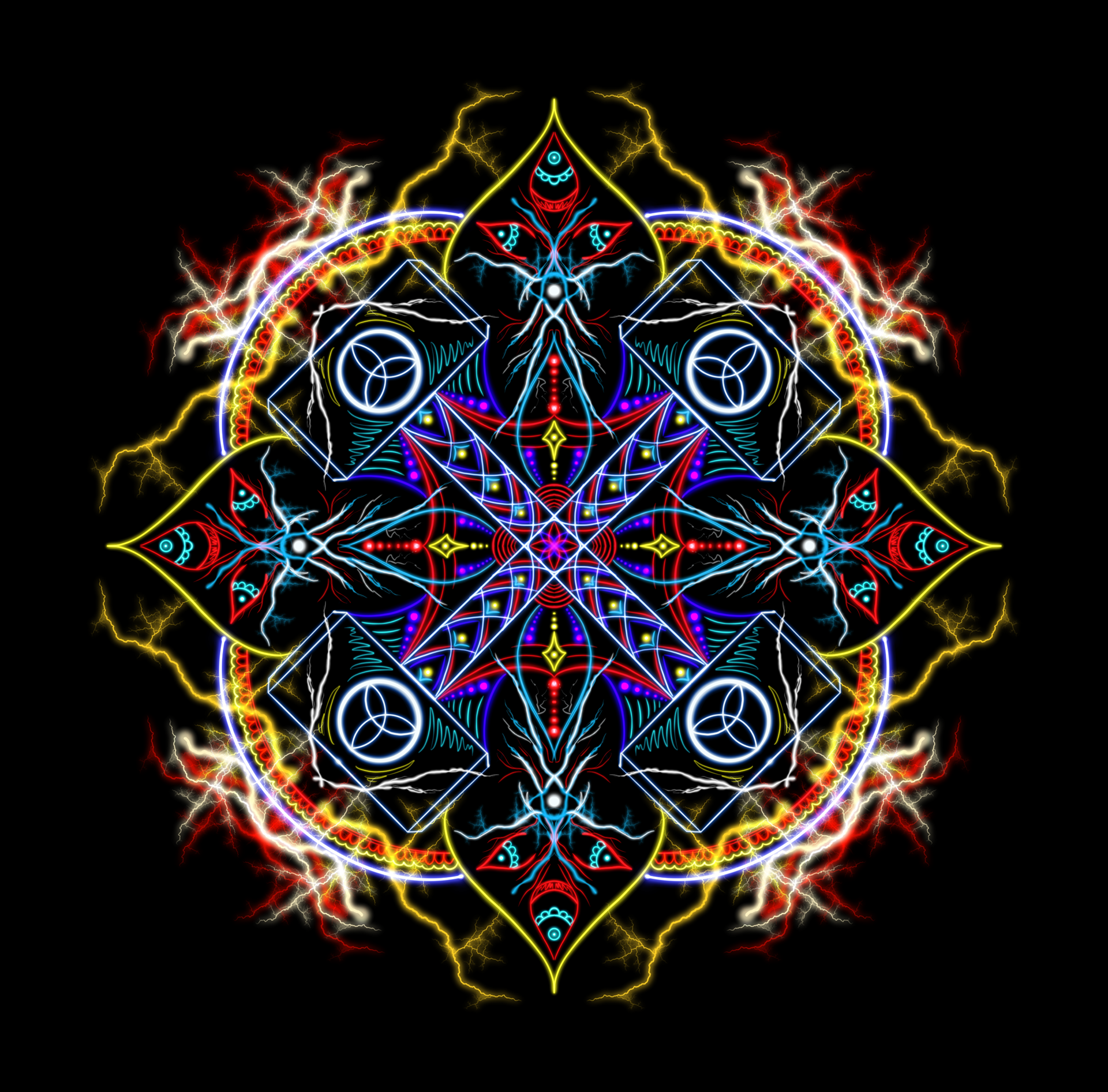 Thor: Marvel Mandala Collection - Personal Study - 8.5 x 8.623in - Procreate - 2023