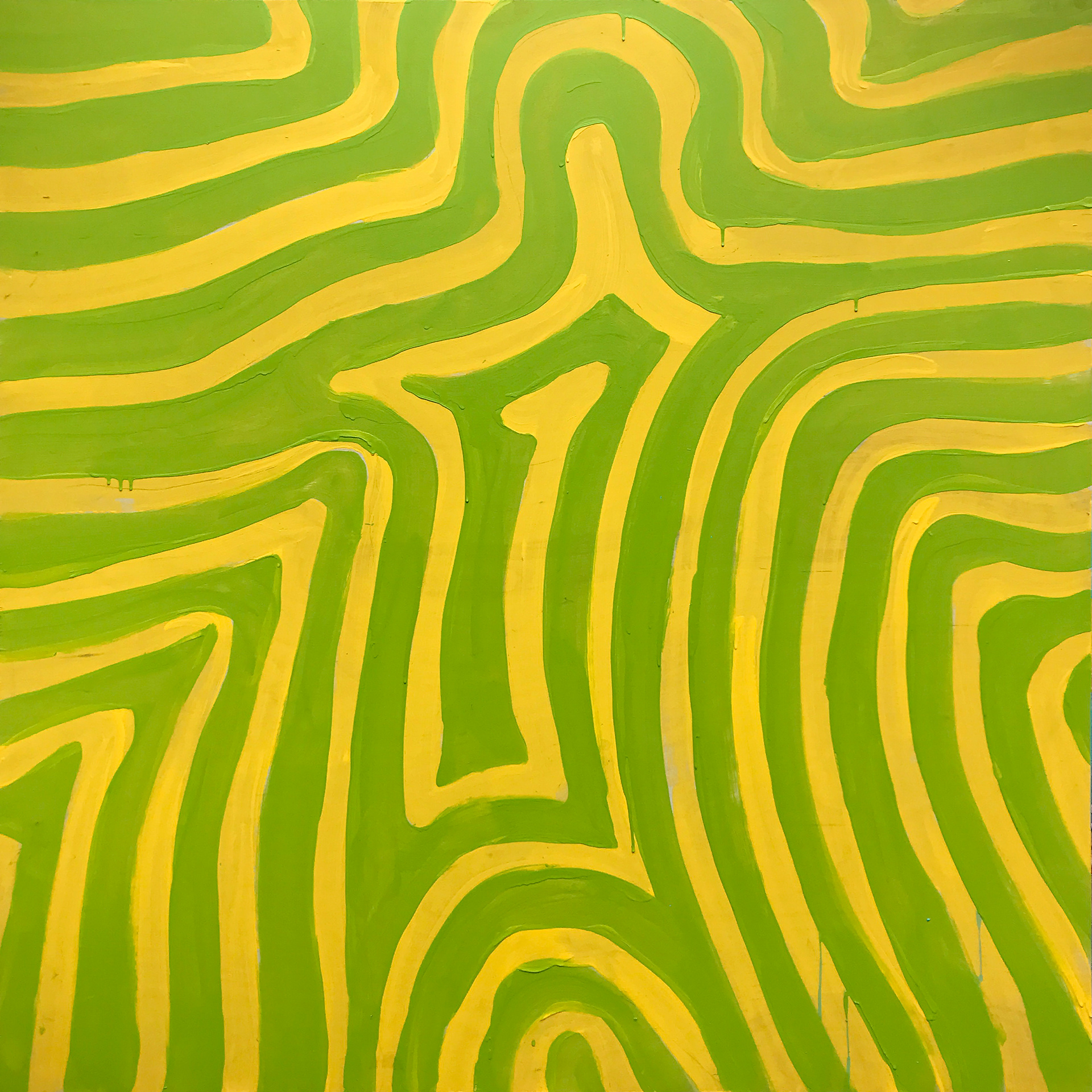 yelow Green Radiant 48x48