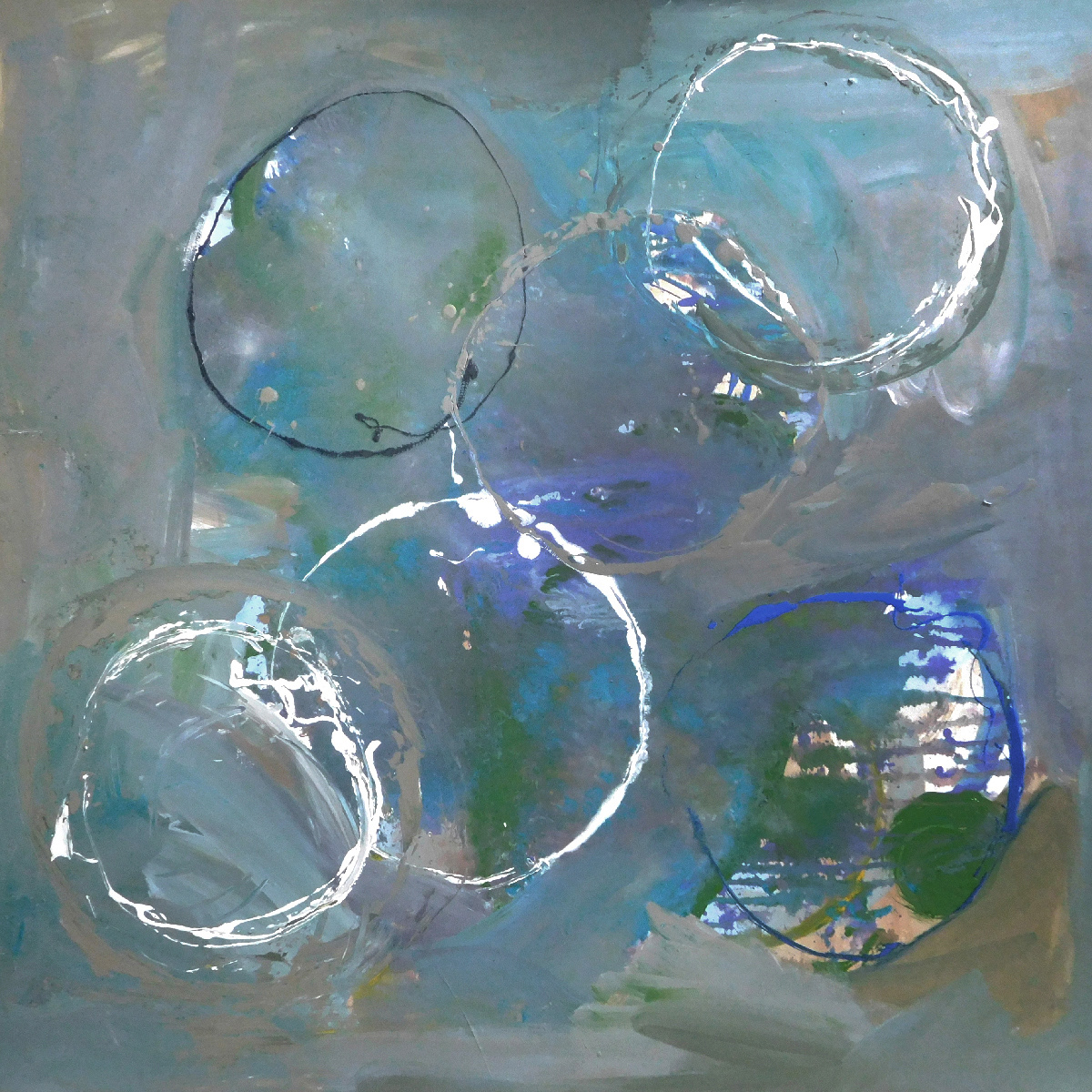 Painting in Circles - 48"x48"