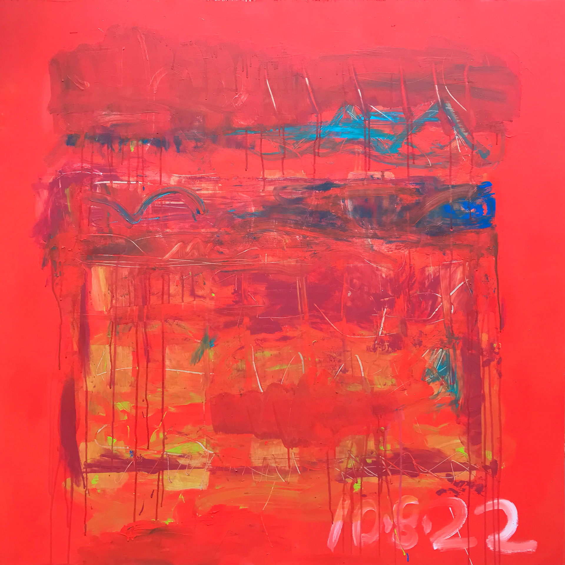 Red on Red 48x48