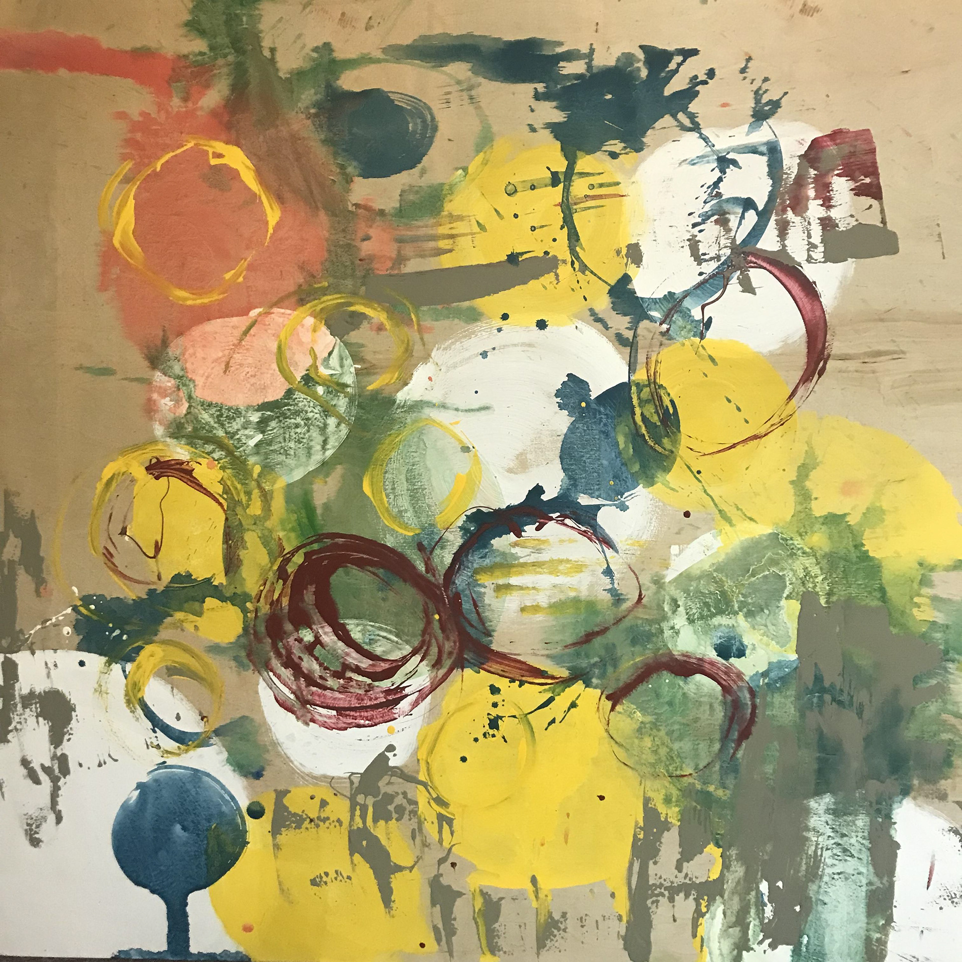 Chaotic Balance - 48" x 48"