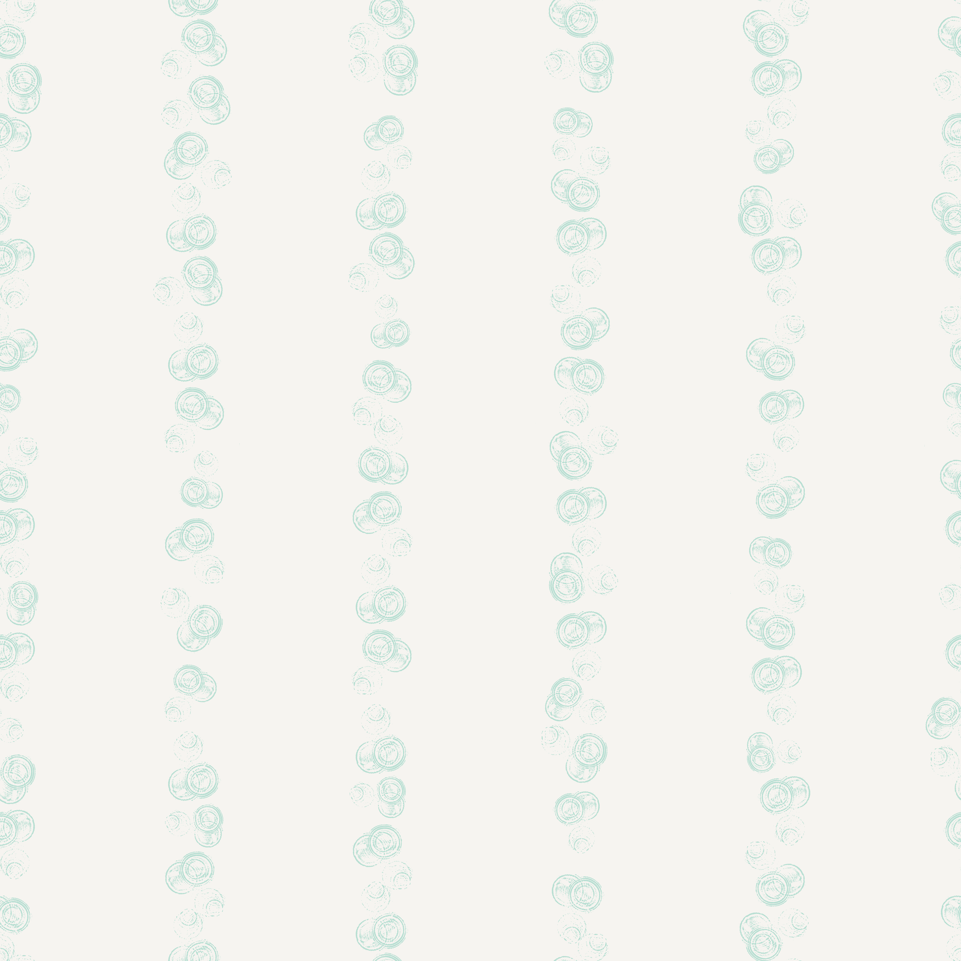 Subtle snail texture pattern — Soft, near-tonal pattern of small circular snail-inspired motifs with spiral detailing in pale teal on an off-white background, creating a delicate all-over texture.
