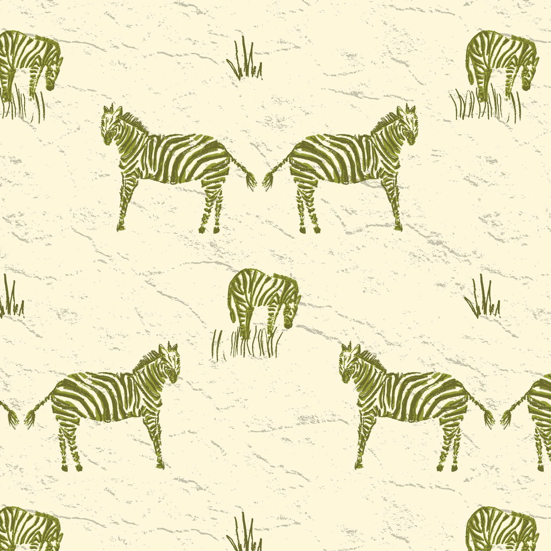 Bold zebra gathering with authentic stripe details and grassland elements - perfect for adventurous fashion pieces, upholstery, and safari-themed decor