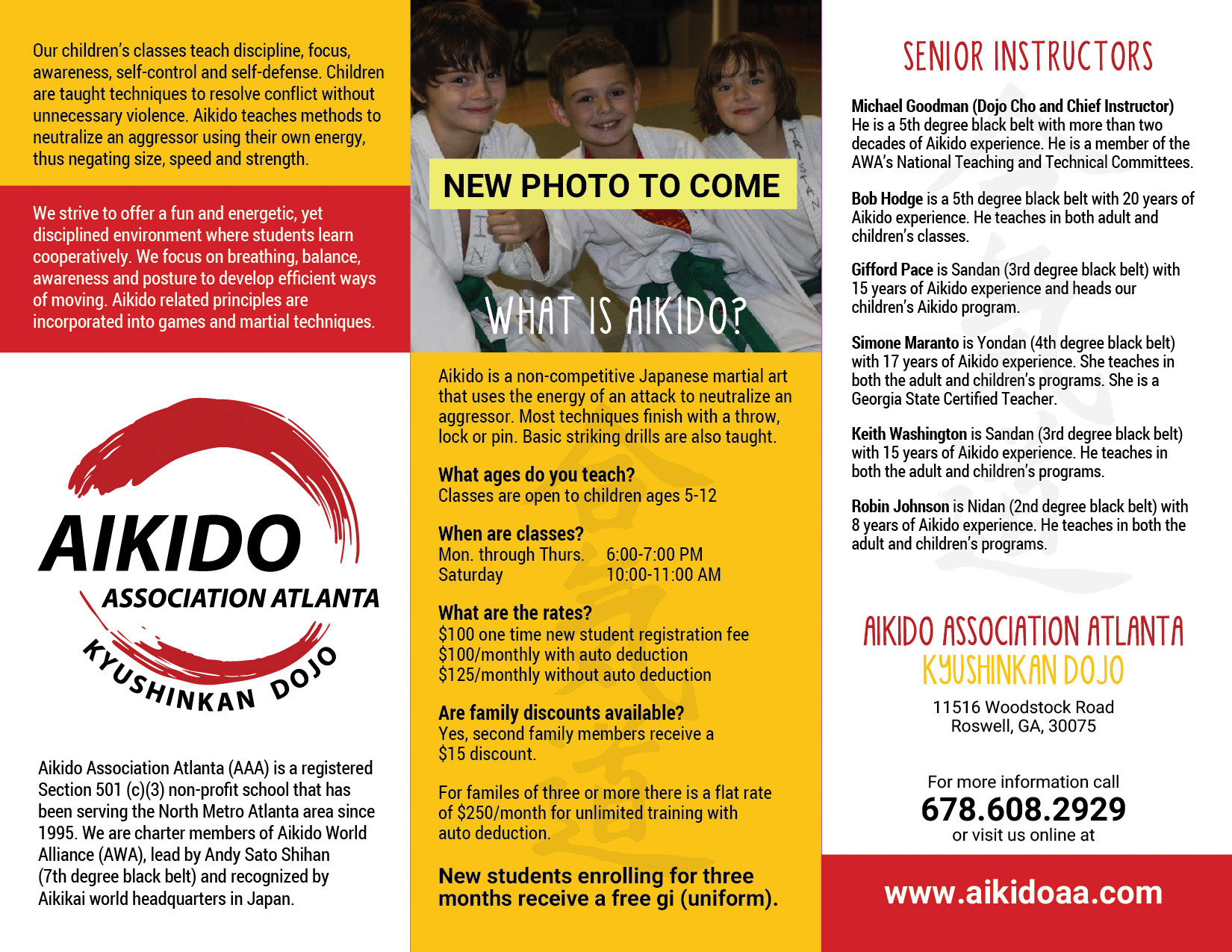 AAA Kids Brochure Inside