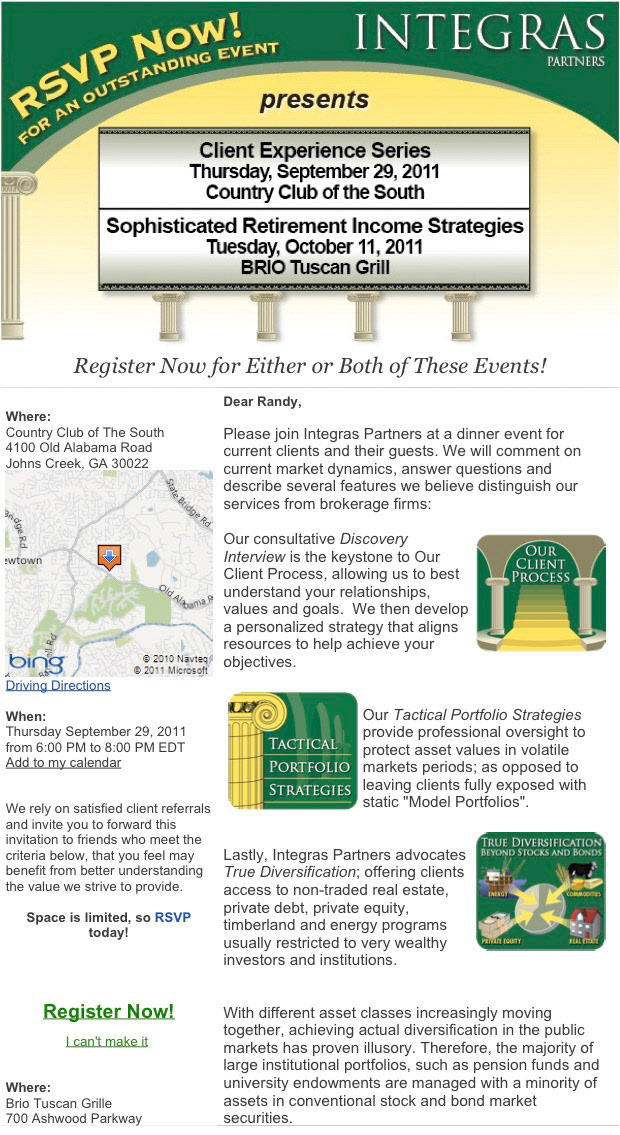 Integras Meetting Invite