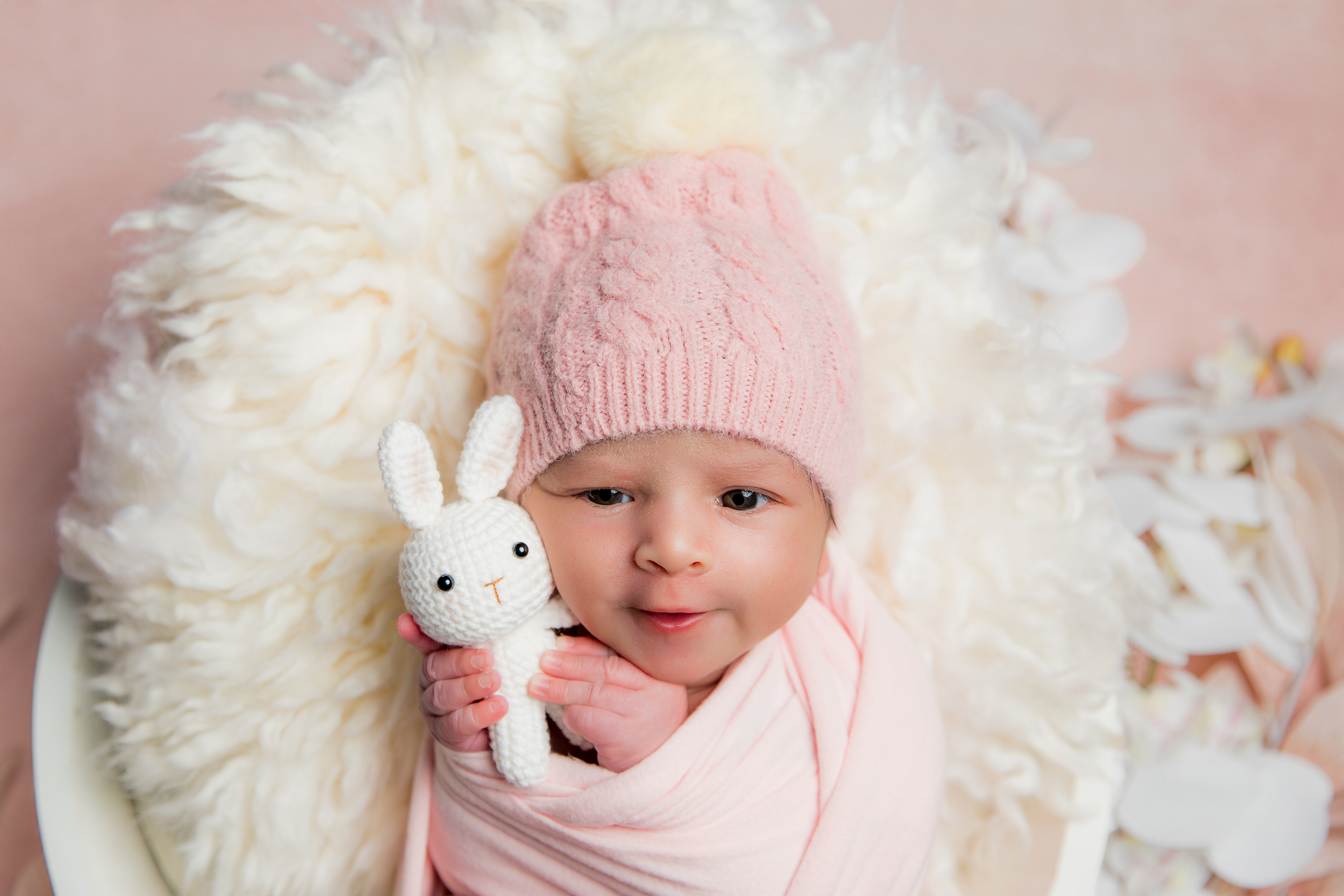 Newborn baby portrait session in Canberra captured by Olia Photography, specializing in professional maternity, newborn, and family photography.