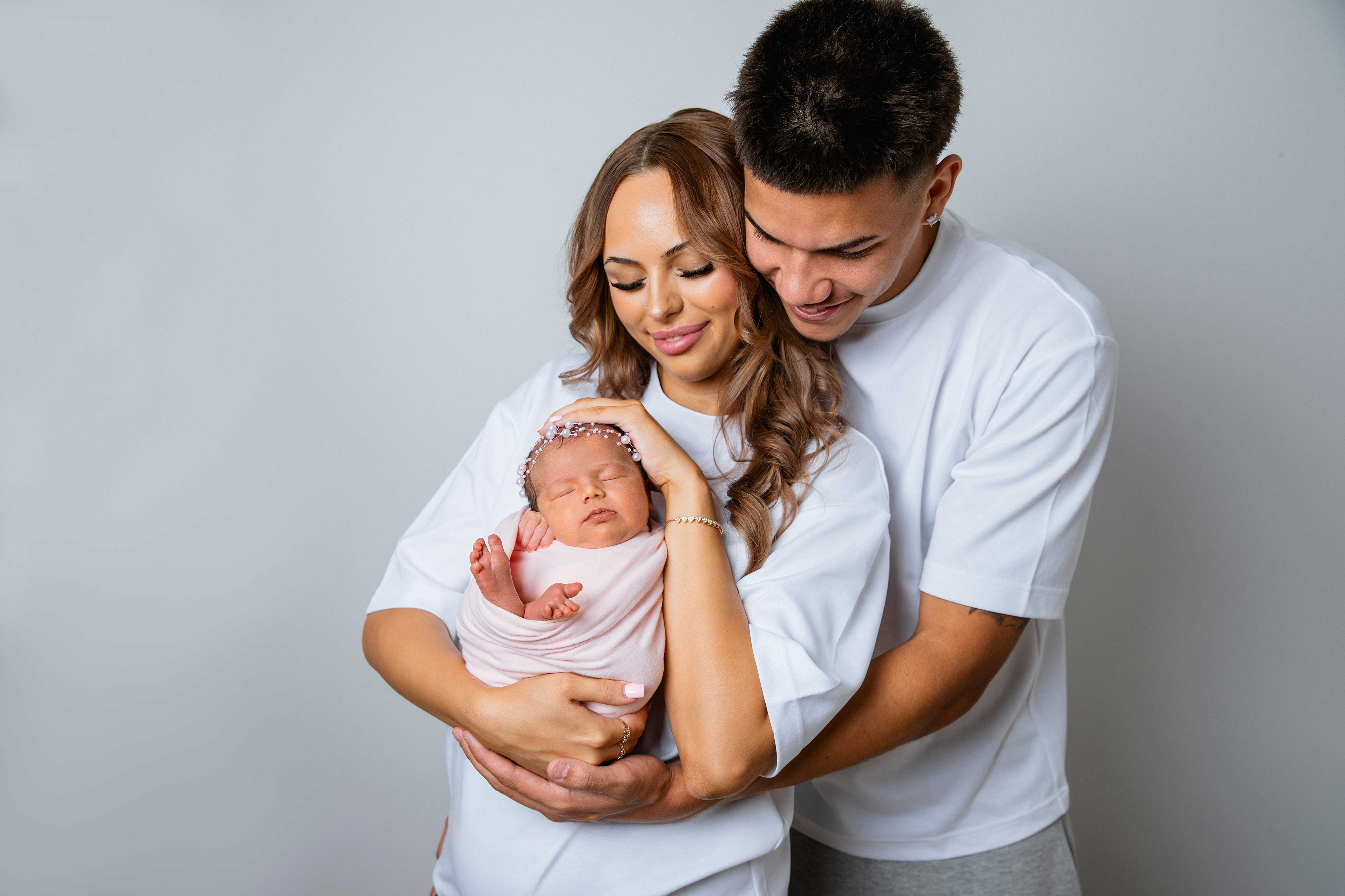 Newborn photo session in Canberra. Captured by Olia Photography.