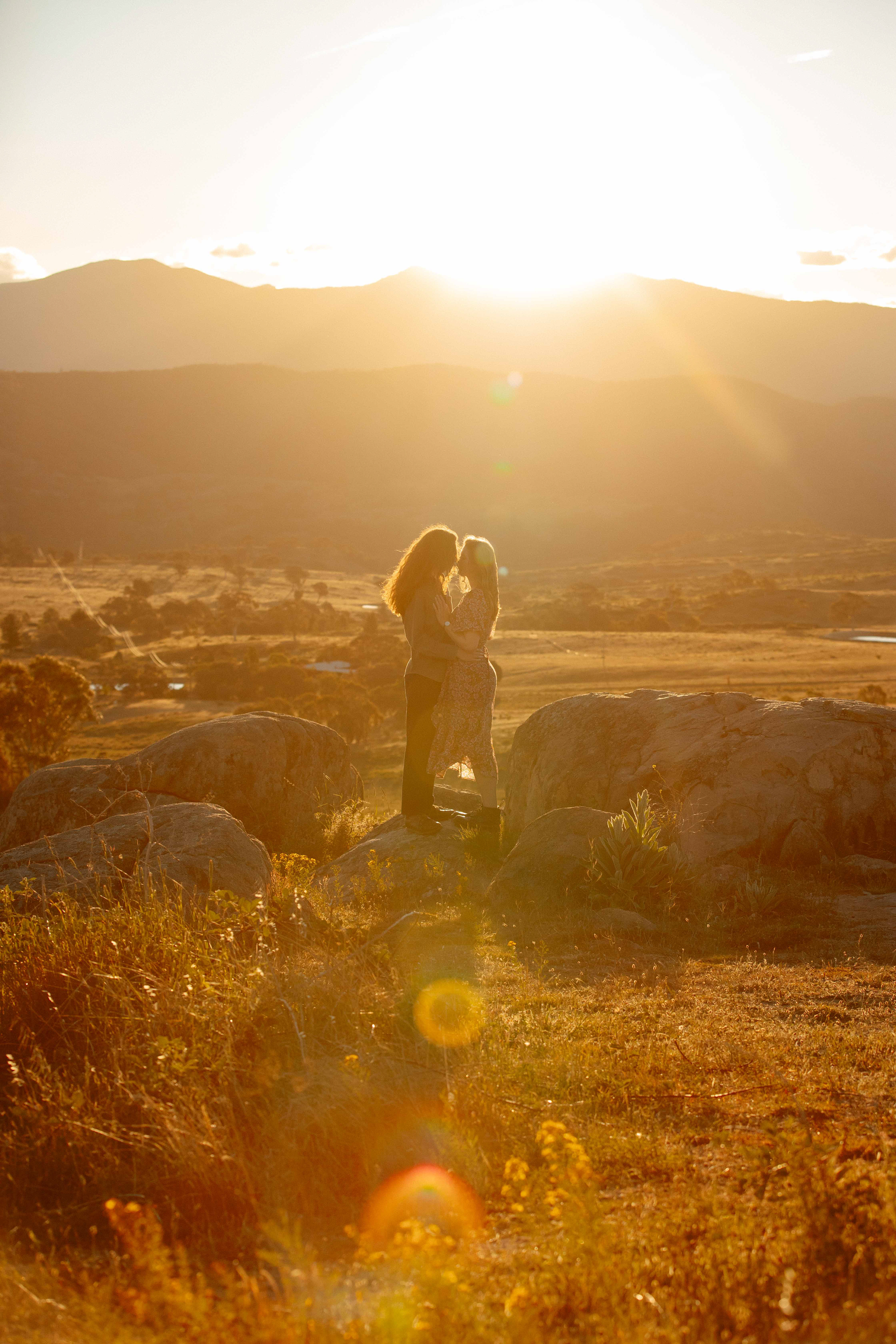 Engagement photo session in Canberra. Captured by Olia Photography.
