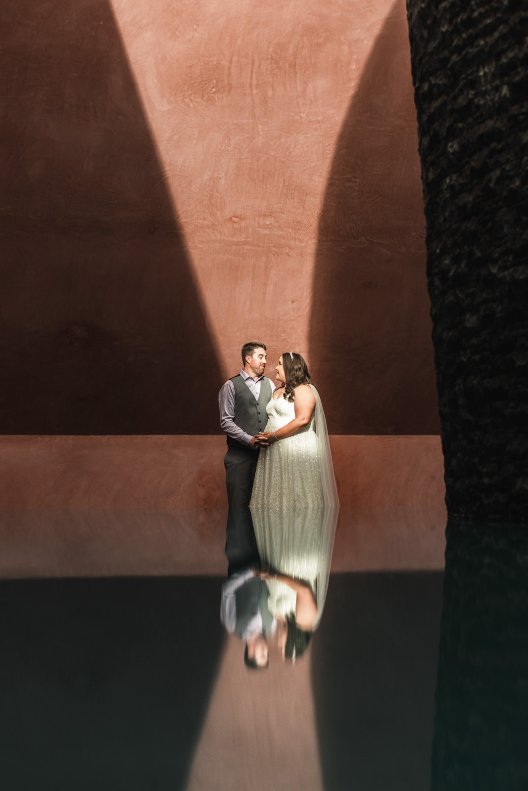 Wedding in Canberra, captured at the National Gallery of Australia ( Sky Space ) by Olia Photography.
