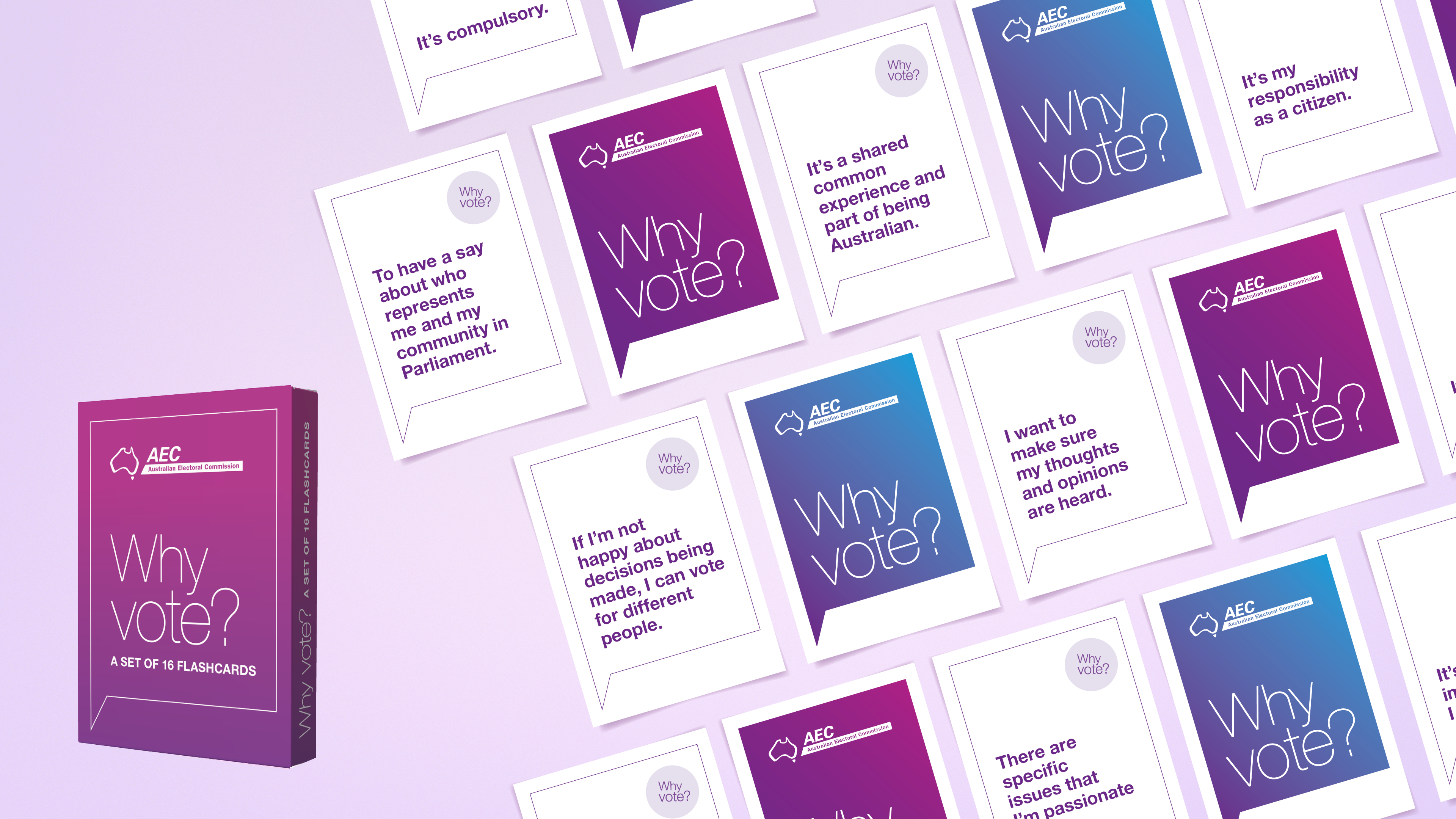 'Why vote?' flashcards set