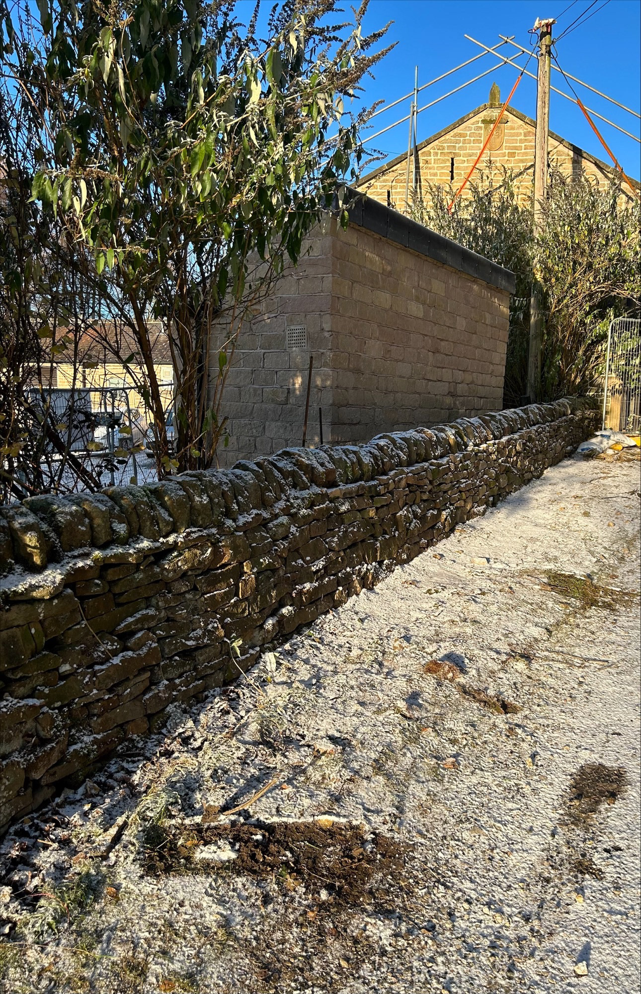Drystone wall rebuild
