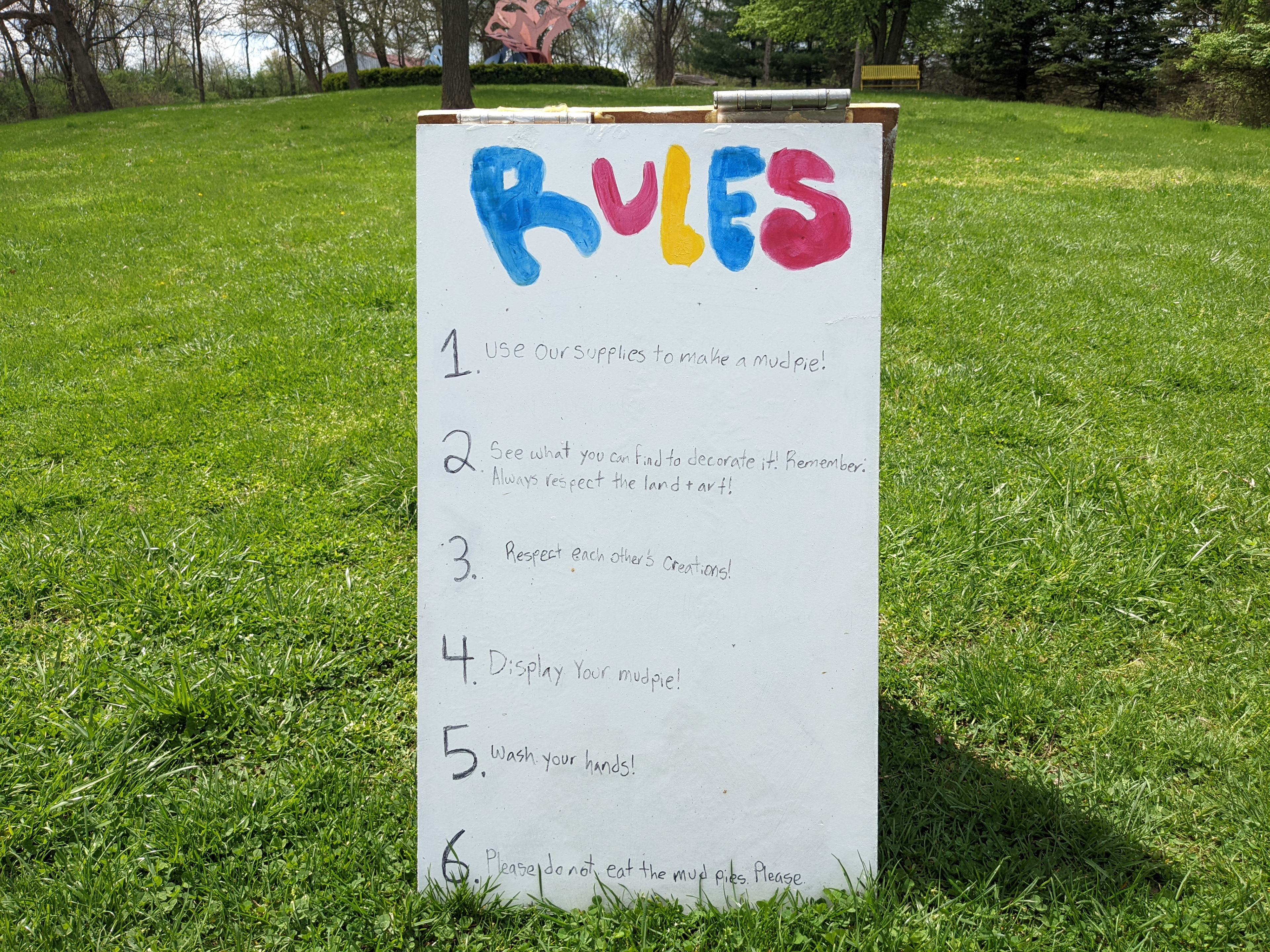 Sign - Back View (Rules)