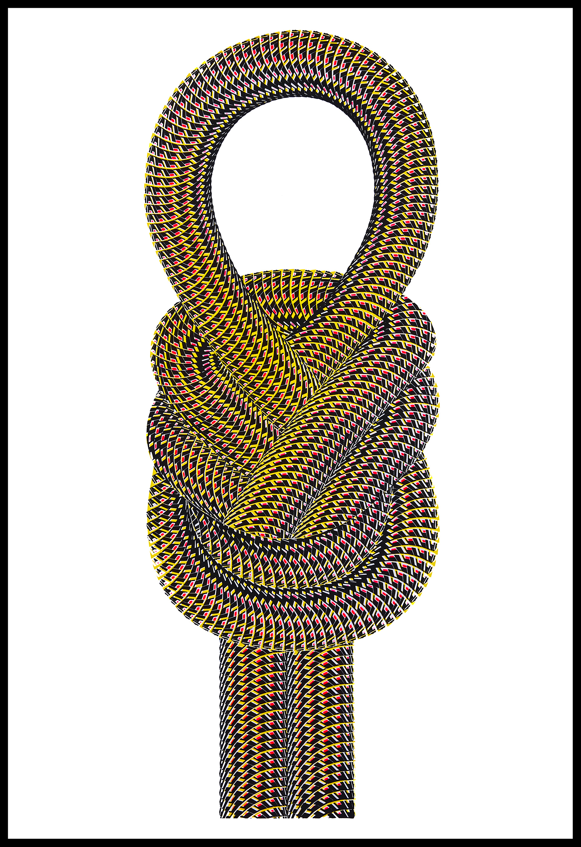 20"X30" Yellow/Pink/Black