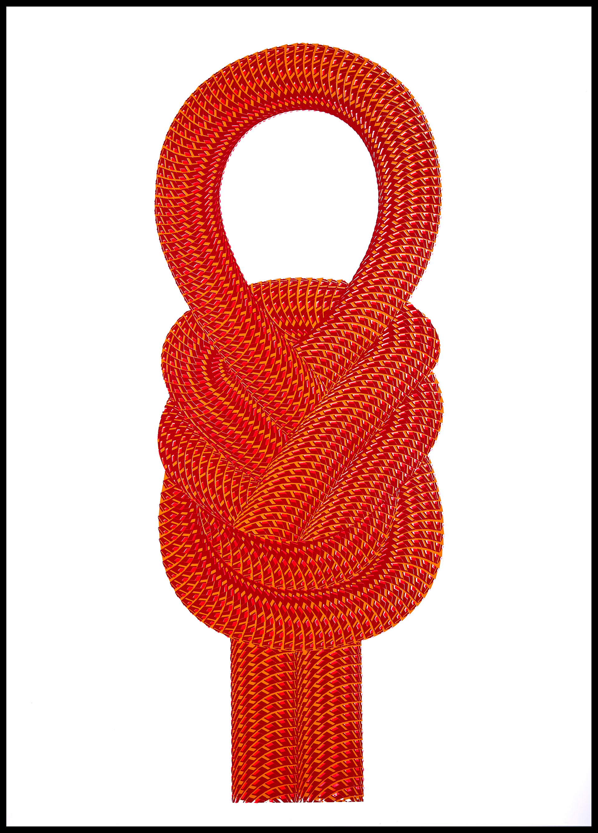 26"X36" Orange/Pink/Burgundy