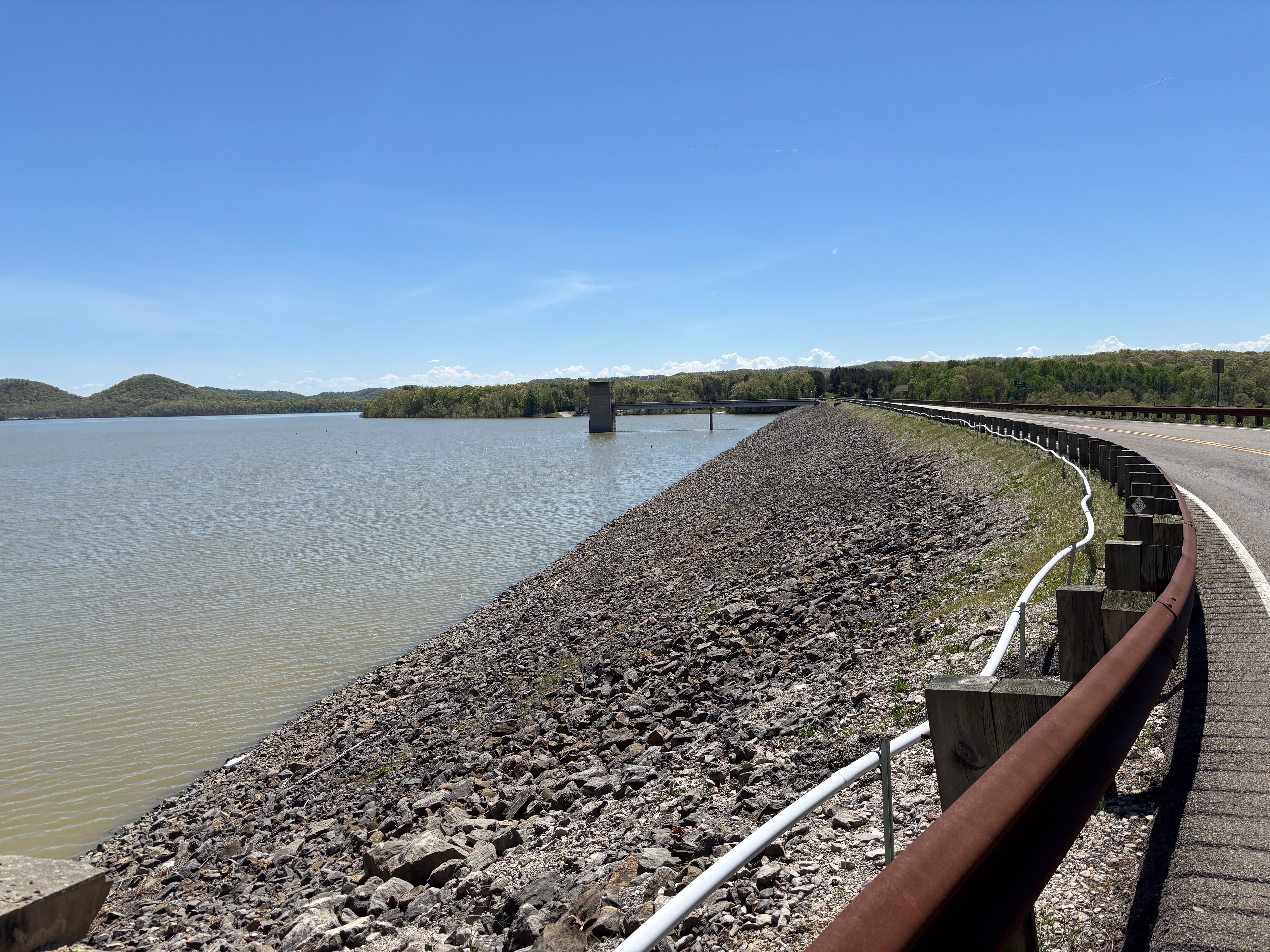Crossing the dam
