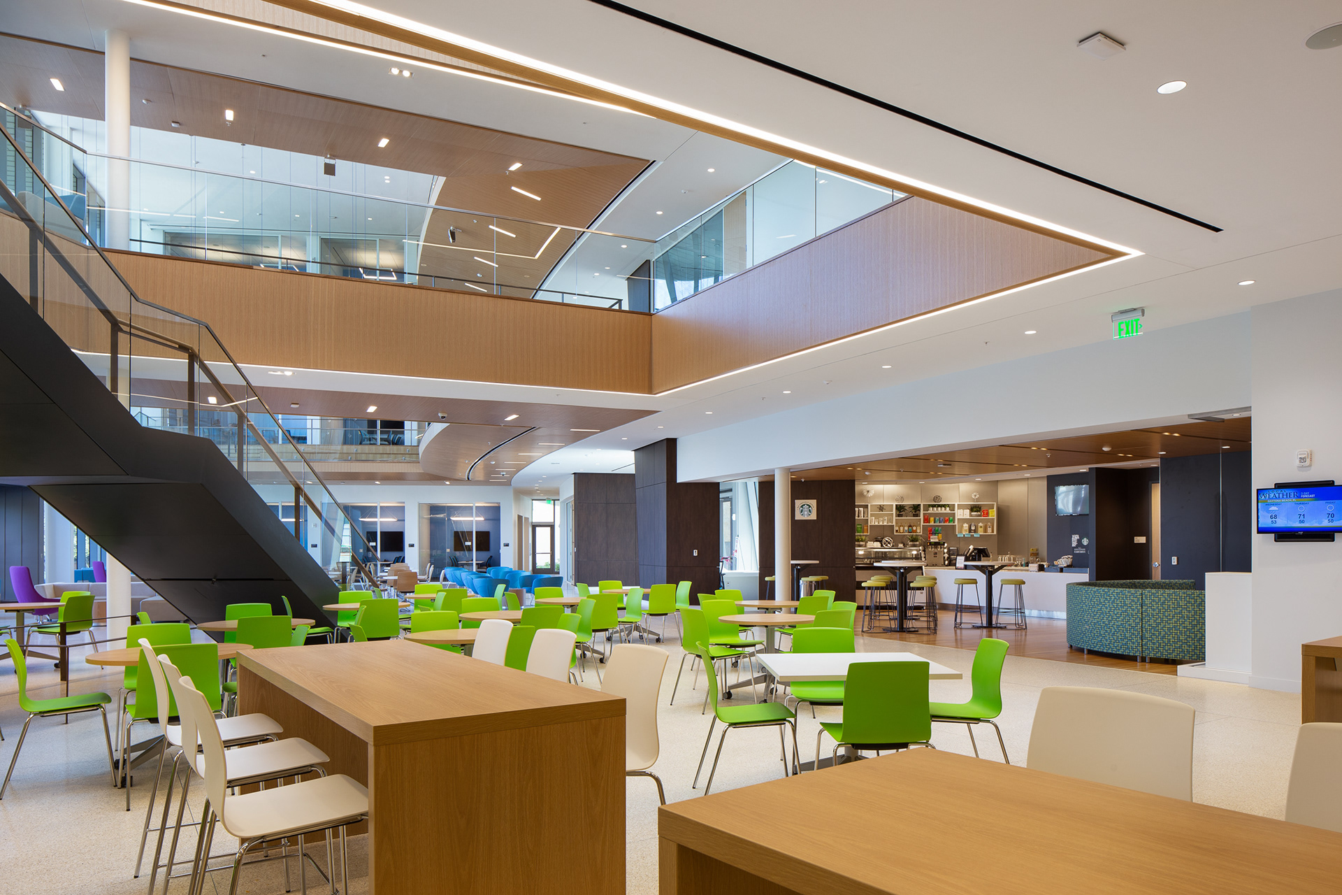 Seating in the L. Gale Lemerand Student Center, Daytona State College.