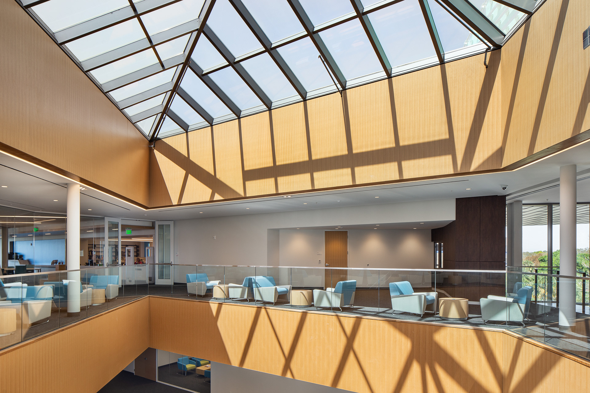 Architectural skylight in the L. Gale Lemerand Student Center, Daytona State College.