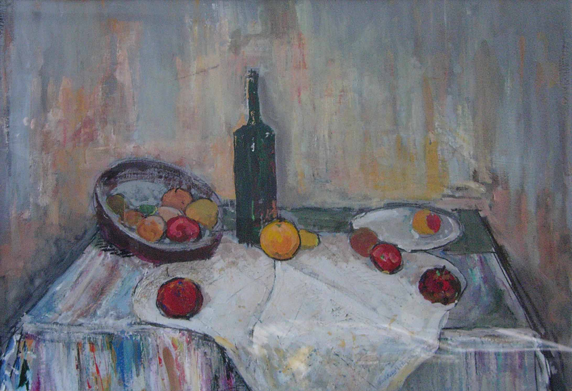 Still-Life Composition | Medium: Tempera Pigment Paint | Dimensions: 100 x 70 cm