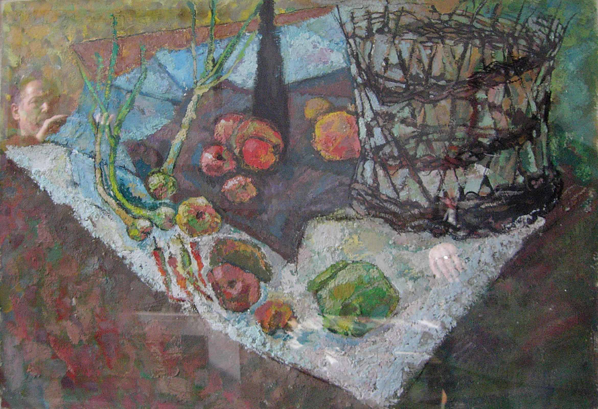 Still-Life Composition | Medium: Tempera Pigment Paint | Dimensions: 100 x 70 cm