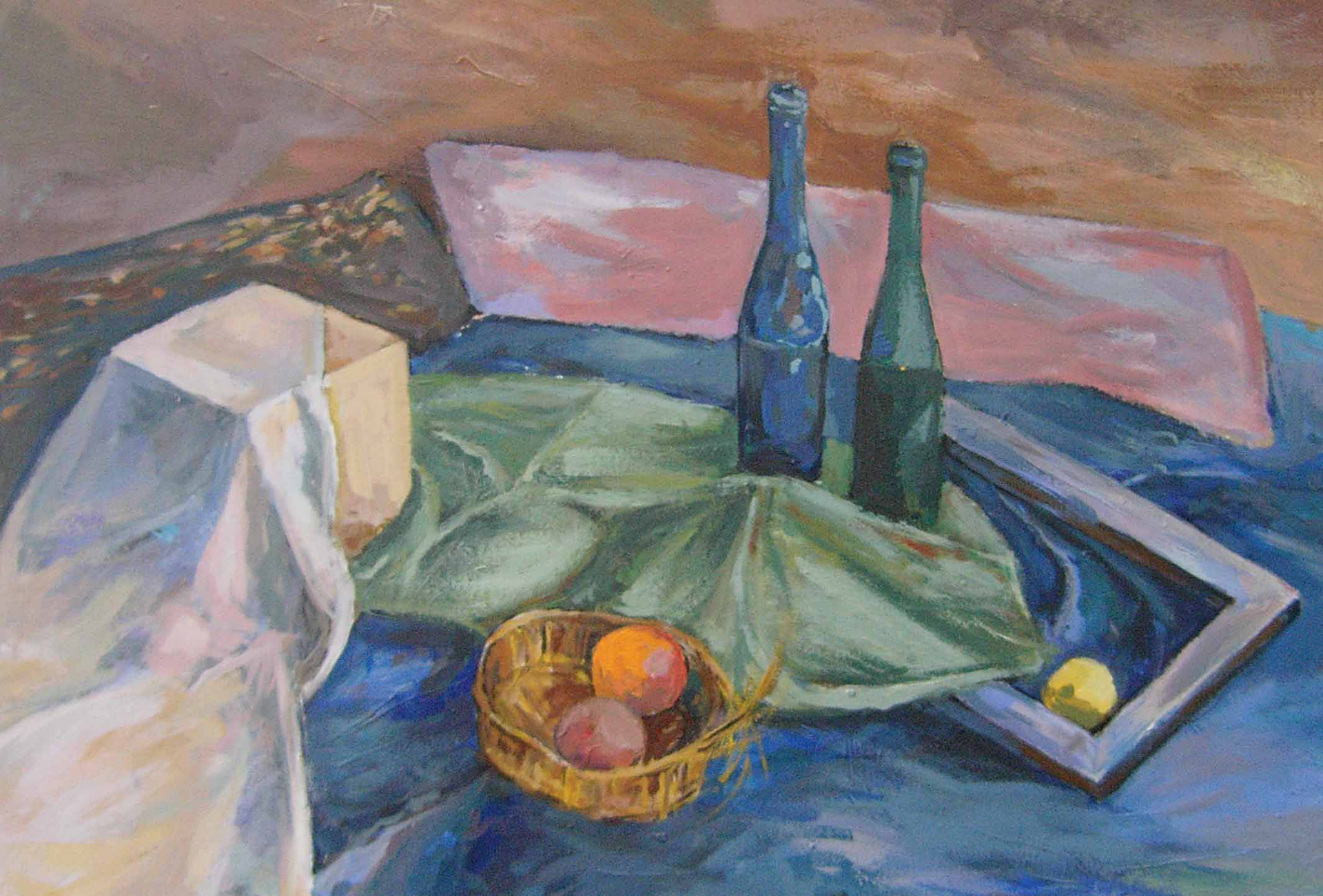 Still-Life Composition | Medium: Tempera Pigment Paint | Dimensions: 100 x 70 cm