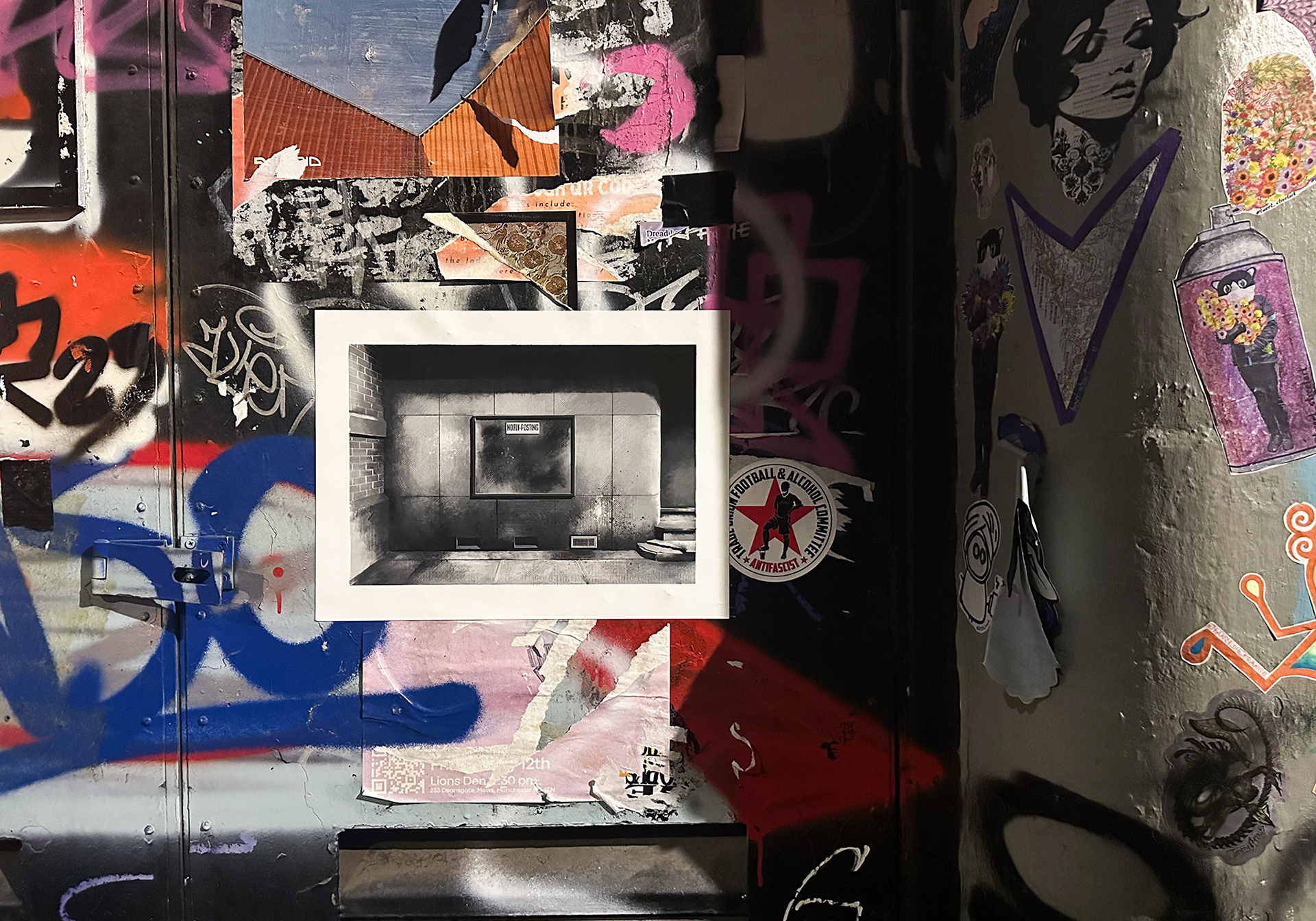 No Fly flyposted. Northern Quarter, Manchester