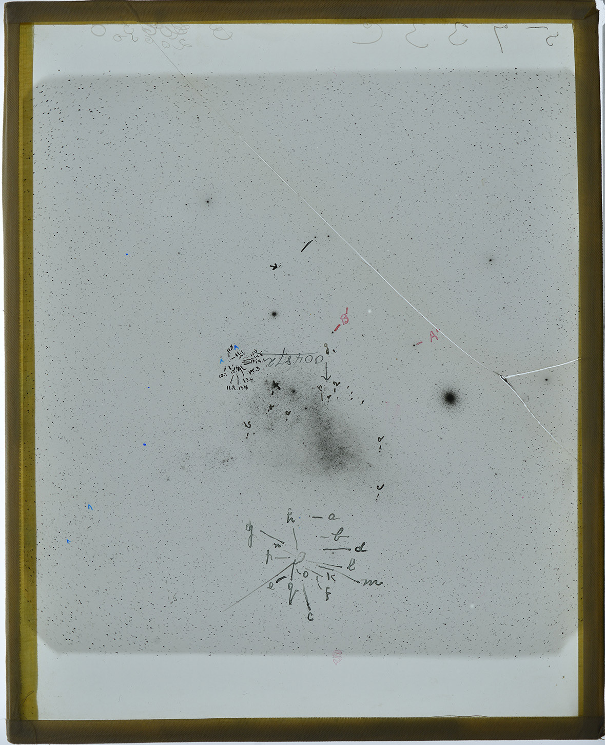 Plate No. B20650, front. Adapted from StarGlass, Center for Astrophysics | Harvard & Smithsonian.
