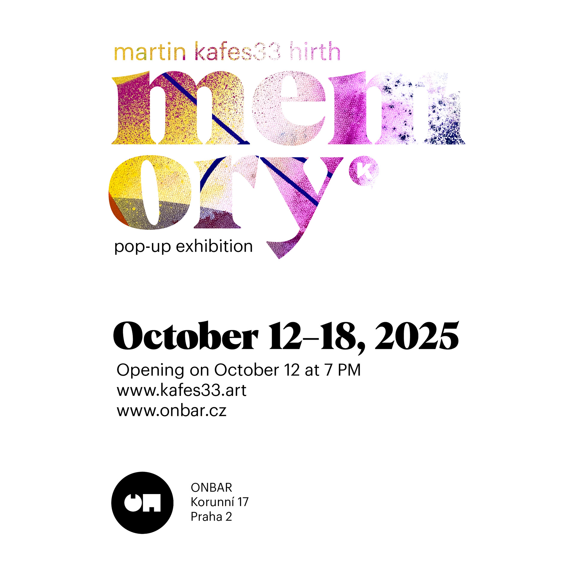 pop-up exhibition "memory" by Martin Kafes33 Hirth