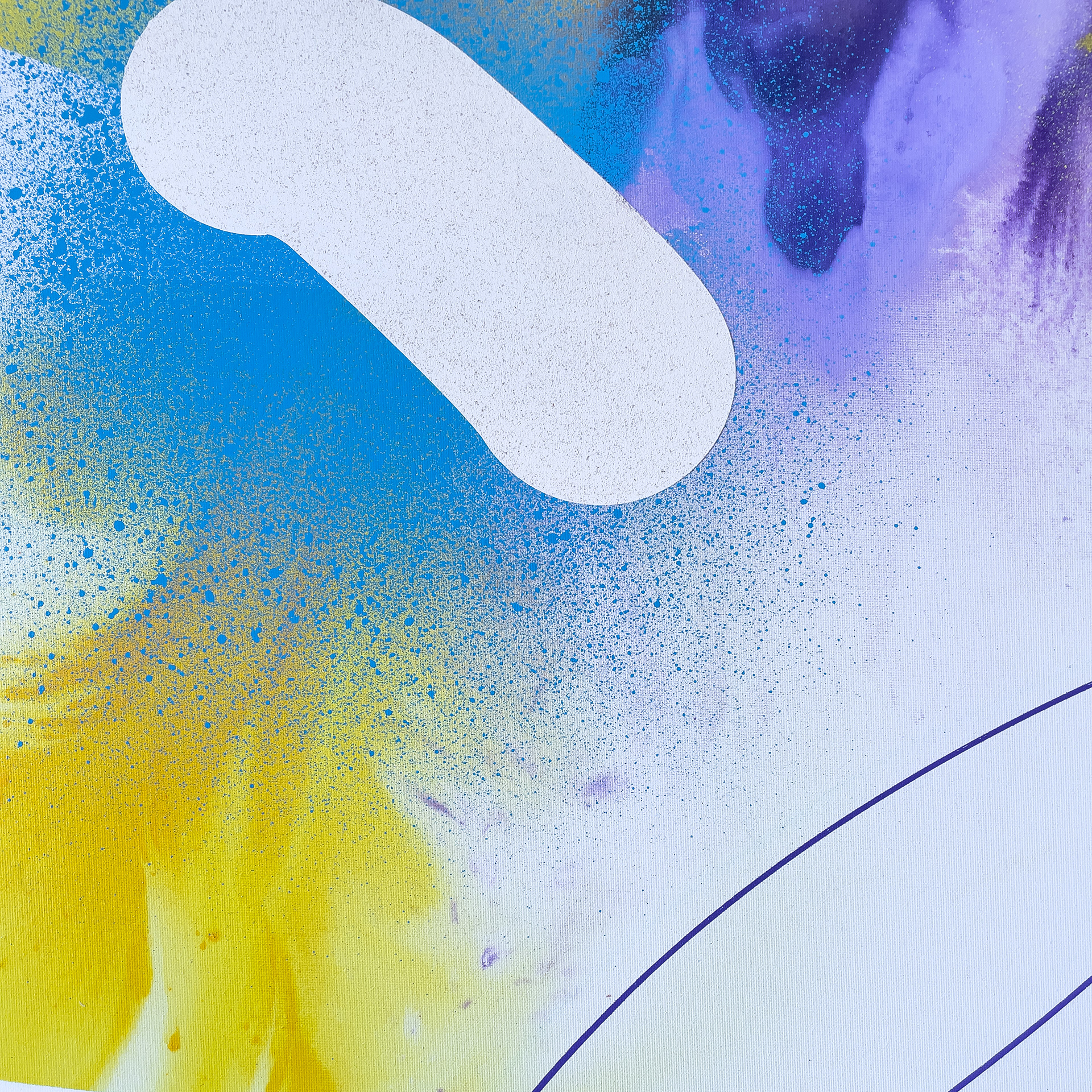 details of painting iris