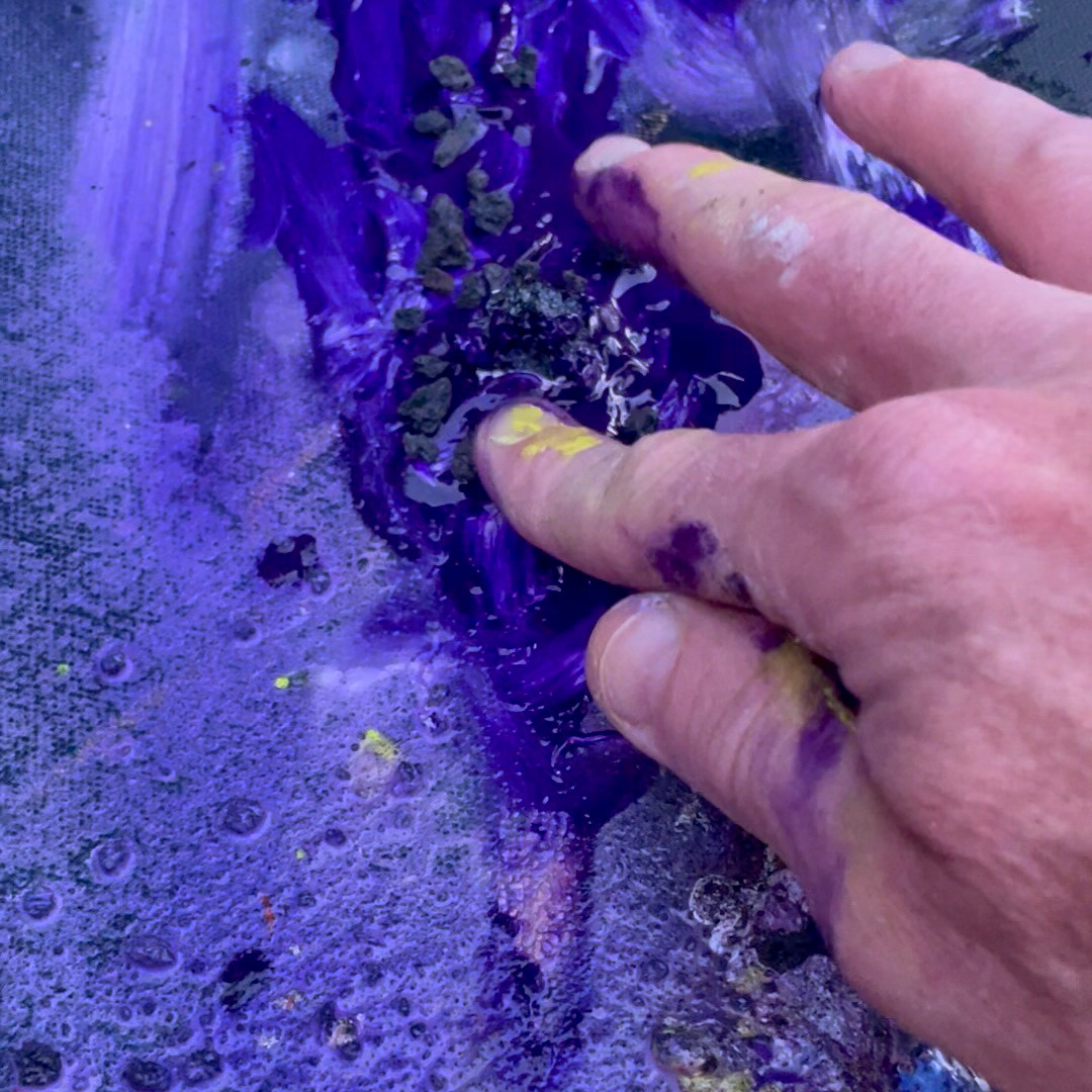 photos from the painting process