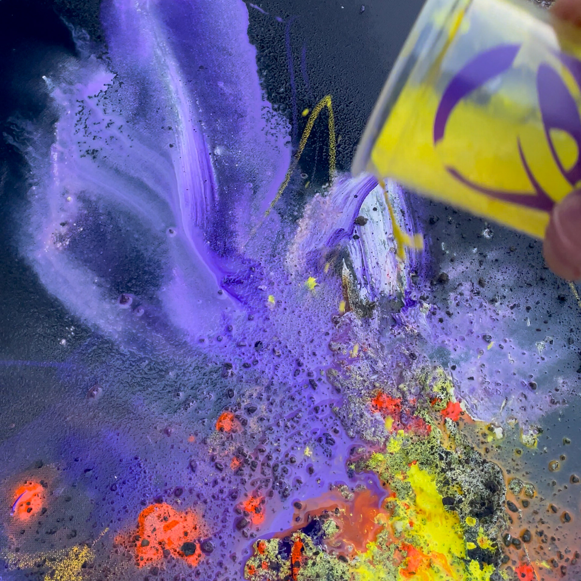 photos from the painting process