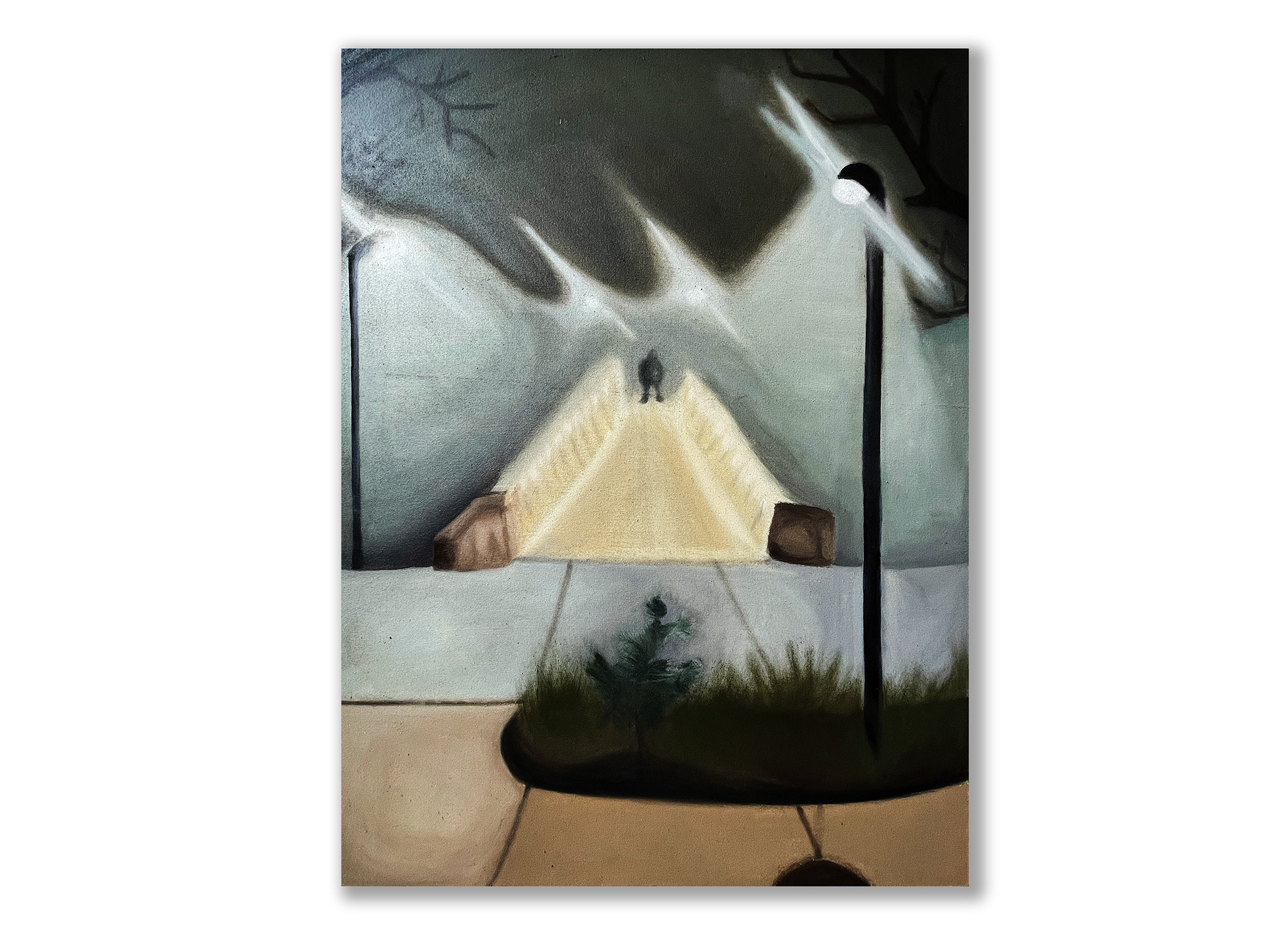 Untitled - Oil on 3x4ft hand built canvas