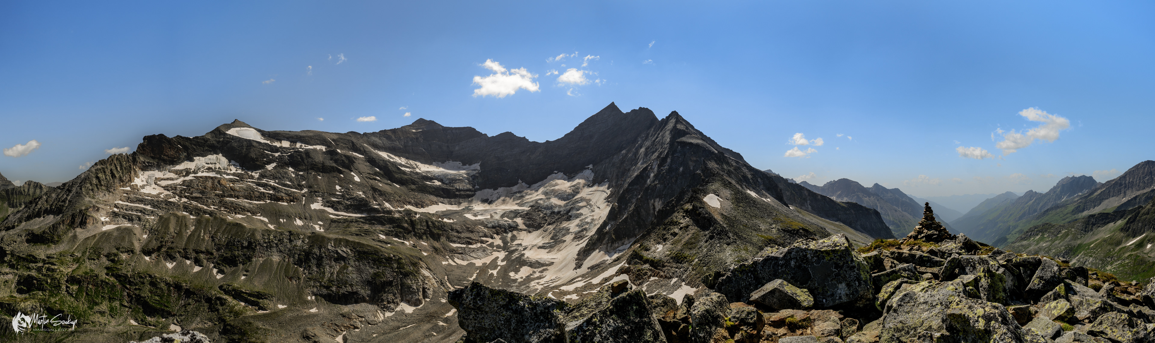 Panorama okolních Taur při pohledu z vrcholu Medelzkopf