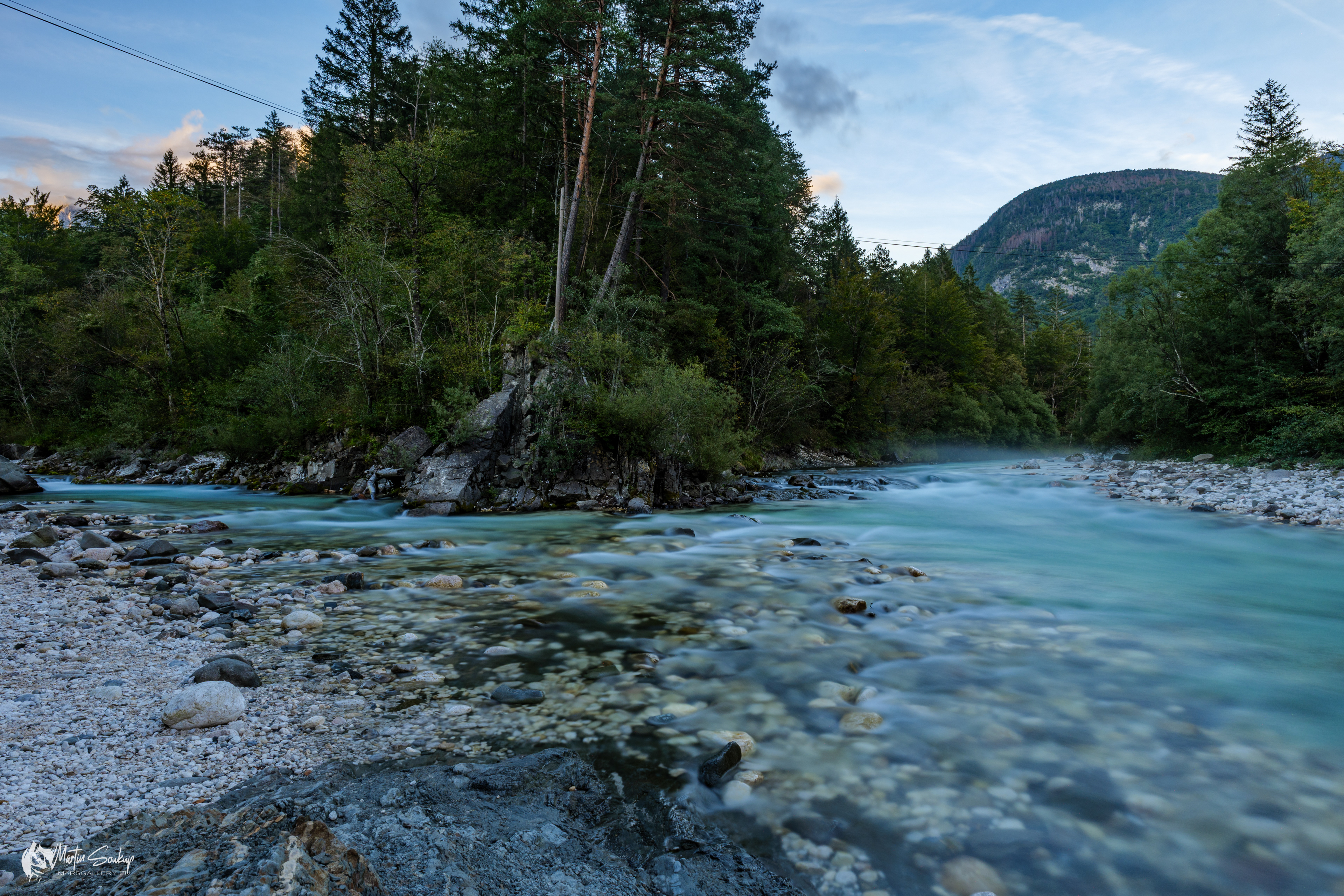 Soutok řek Soča a Koritnica