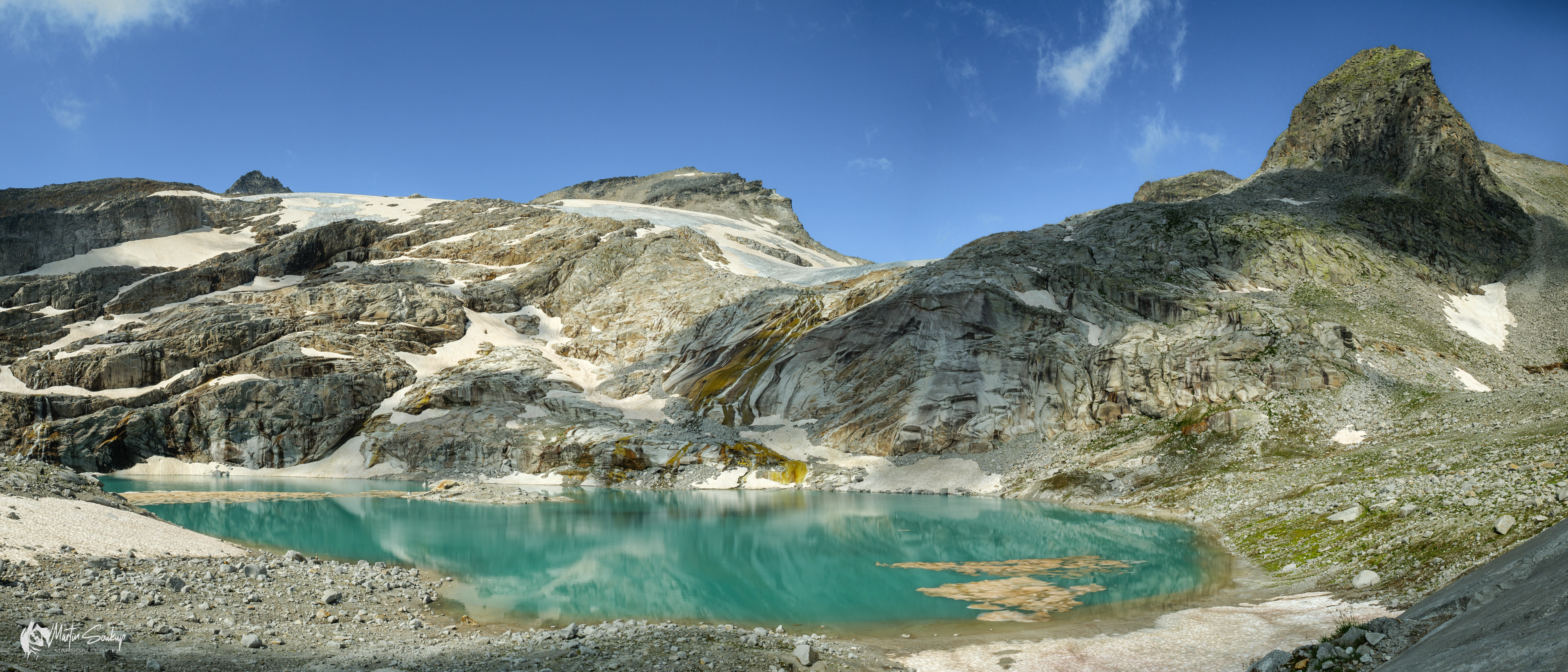 Krásné "bezejmenné" jezero cestou na Hochfürleg