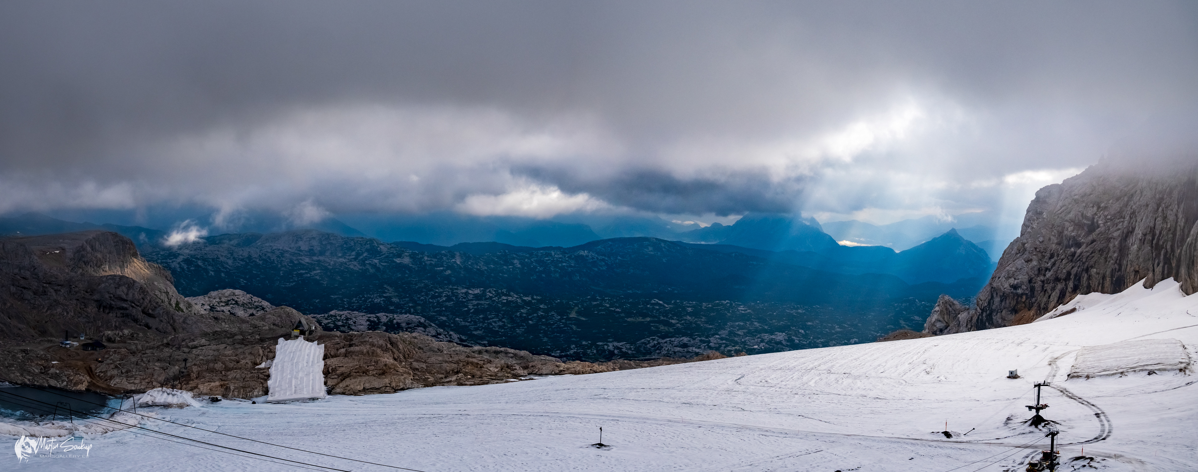 Schladmingerský ledovec - severovýchodní část ledovce na masivu Dachstein