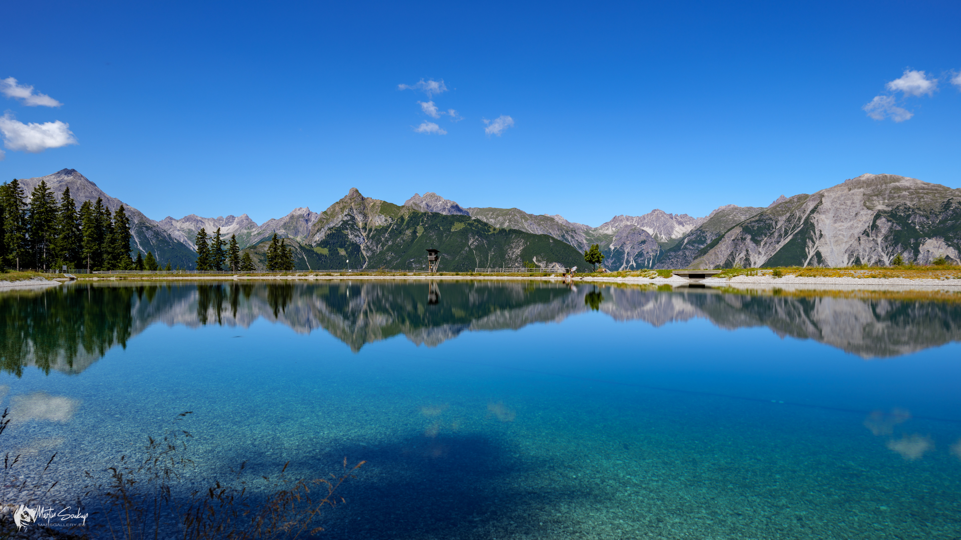 Umělá nádrž Speicherteich Zammer Alm