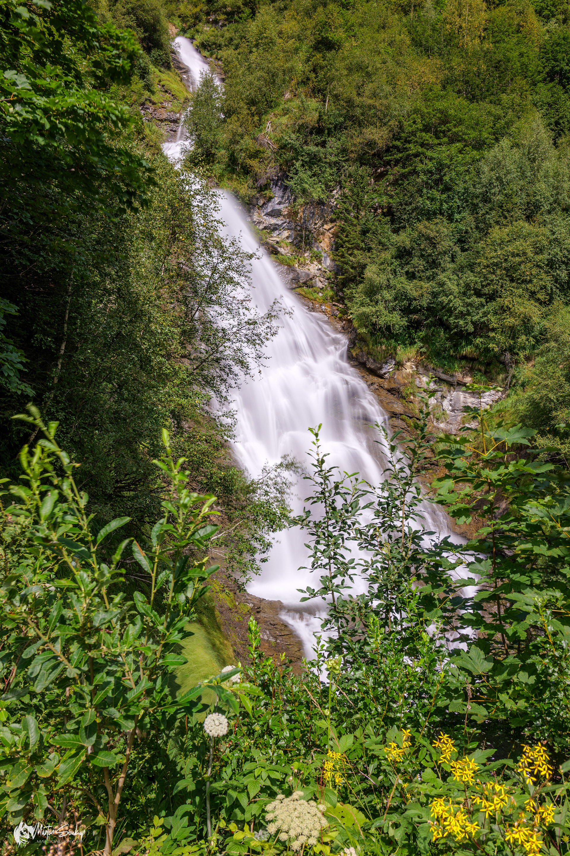 Spodní kaskáda vodopádů Walcherfall