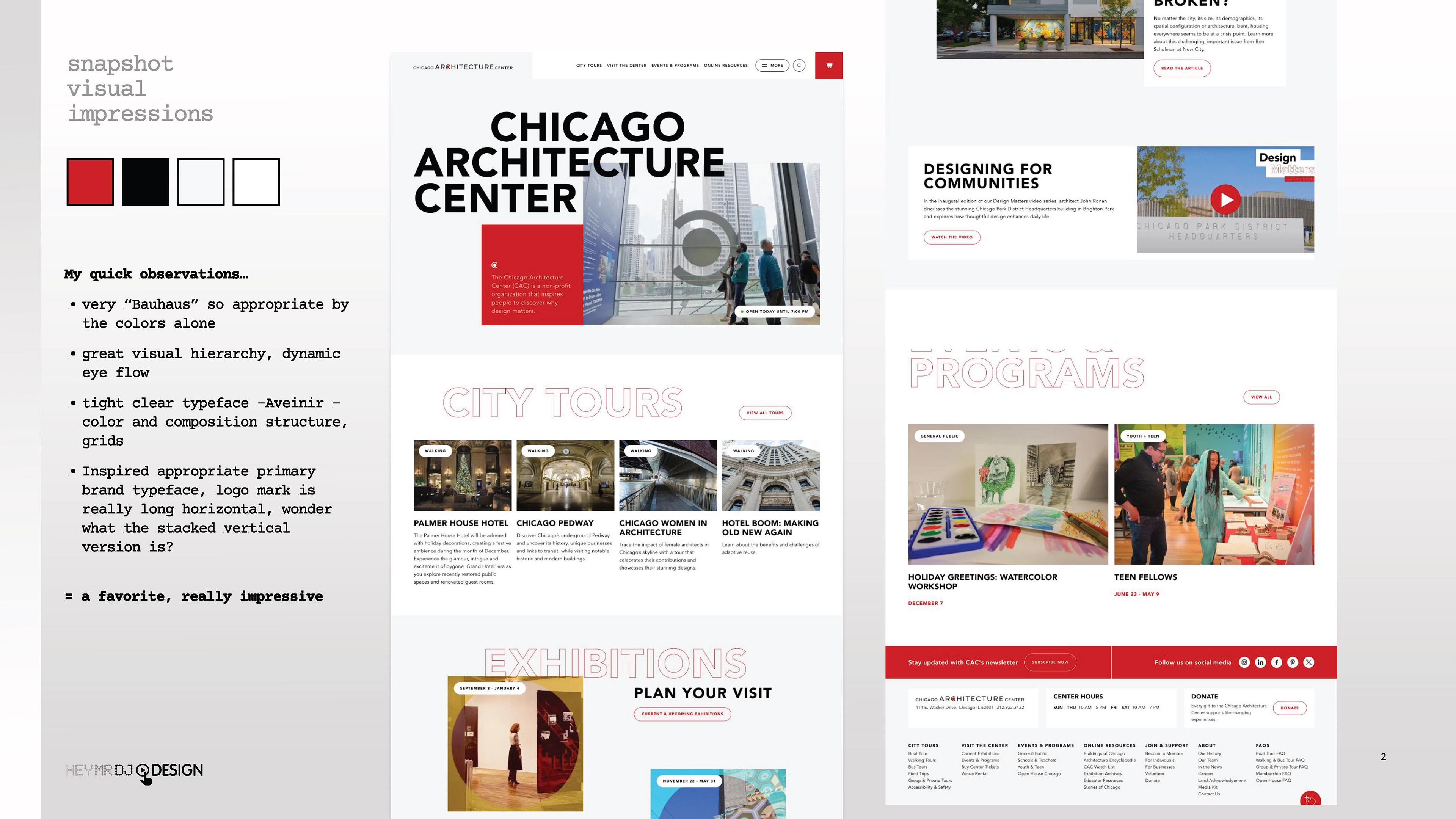 Chicago SAF counterpart–audit & my observations