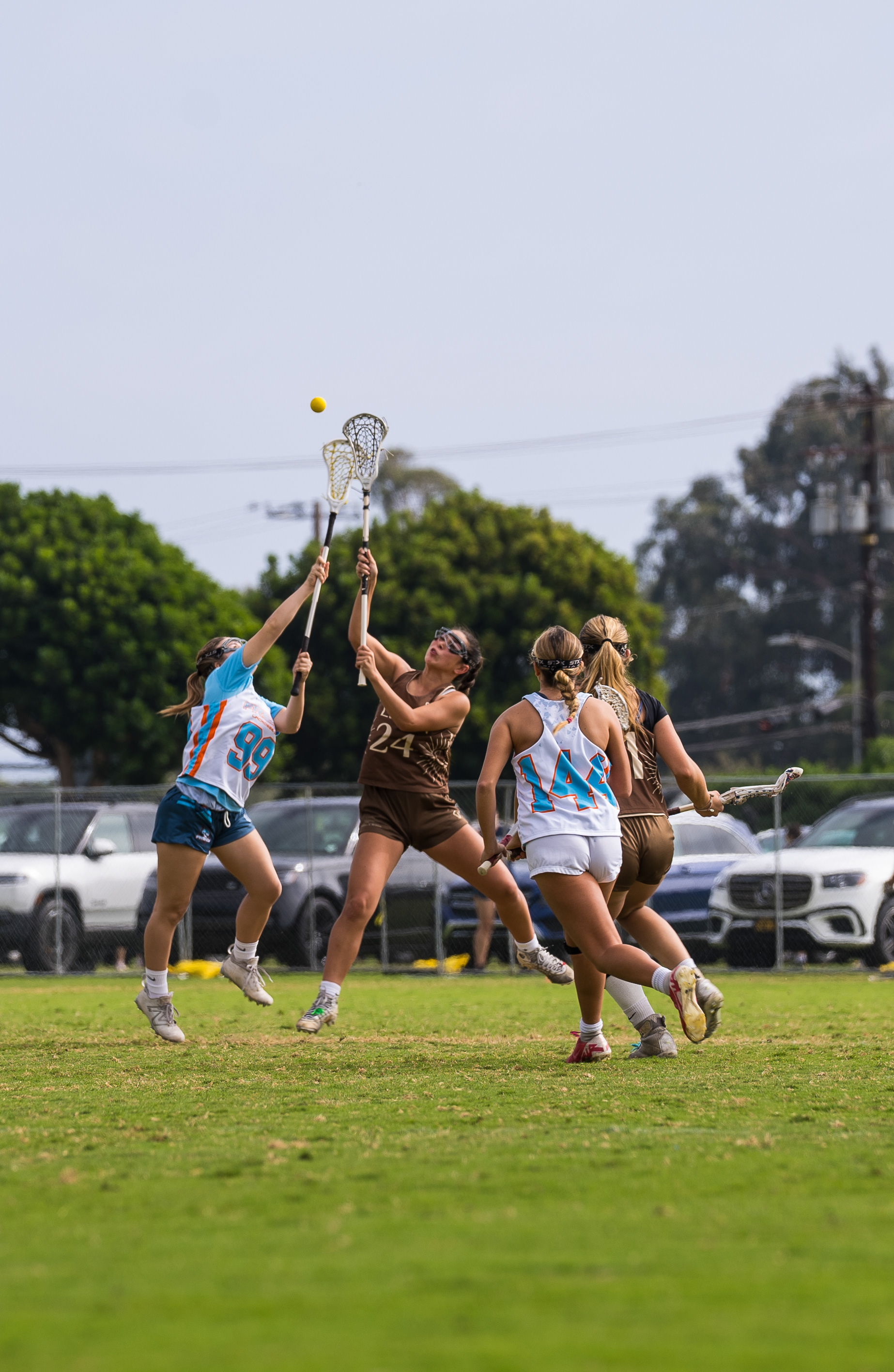 Frenzy Lacrosse takes on Livin in the 2025 Fall Brawl at the Santa Barbara Polo Club, Summerland, California, Oct. 25. (Photo/Aston Smith)