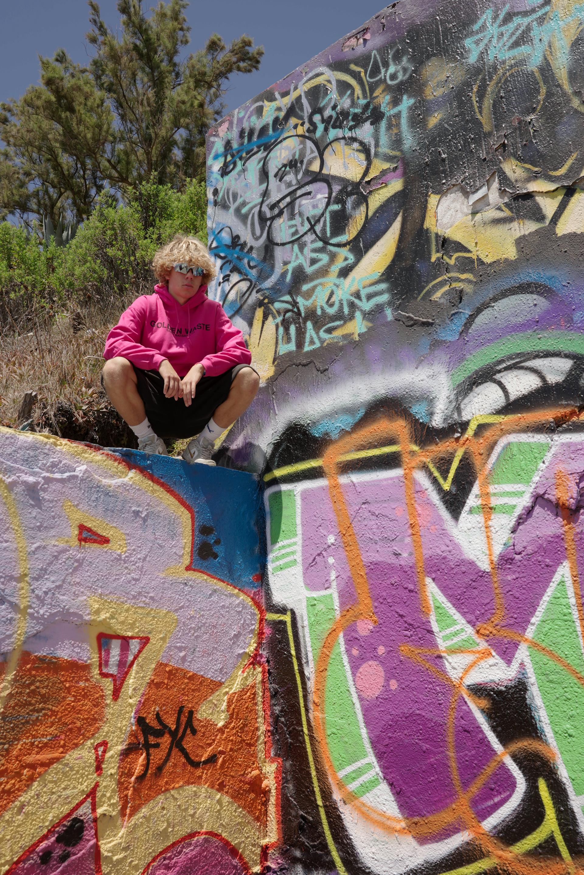 Golden Waste clothing shoot