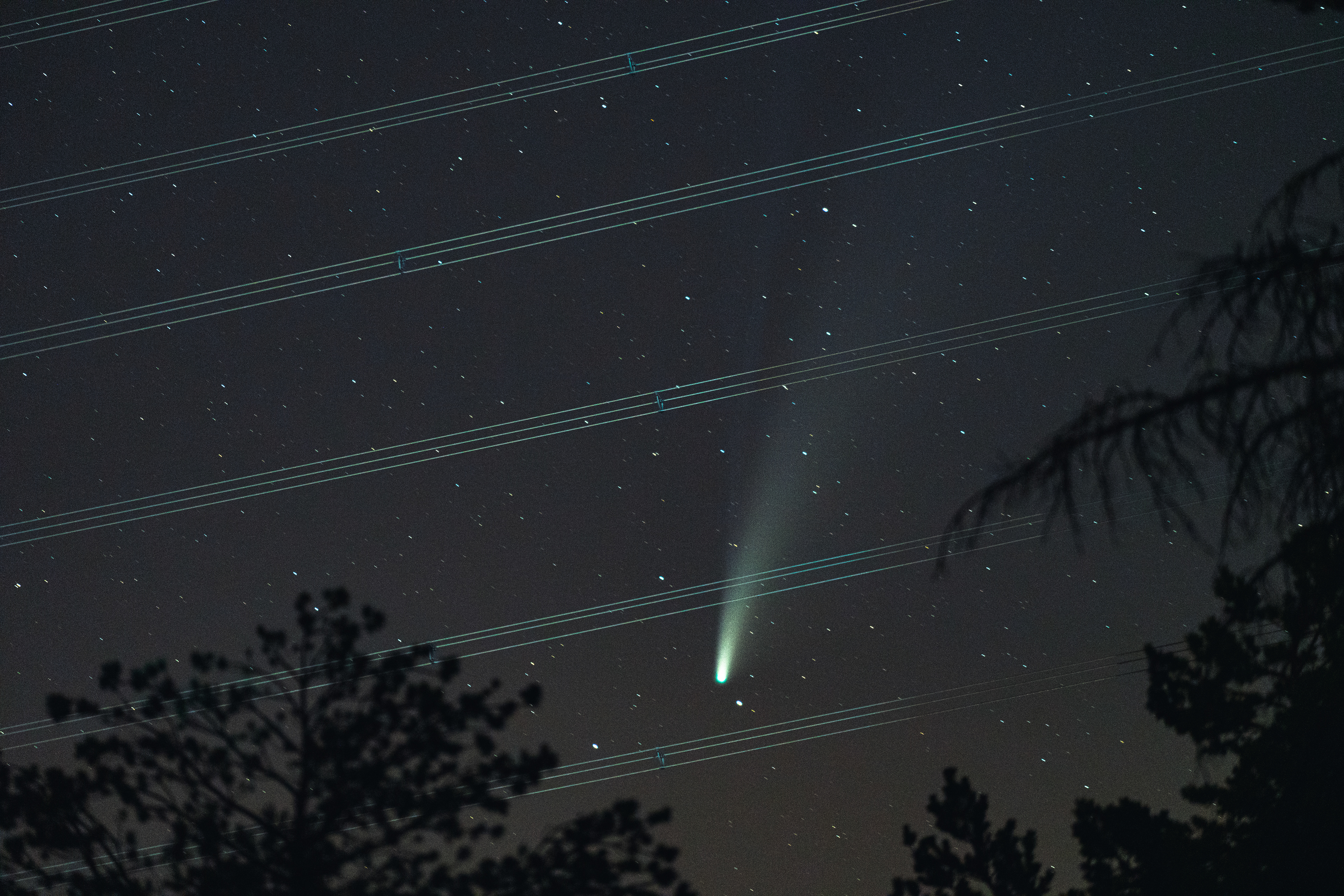 Cometa Neowise, Alto del león, Madrid.