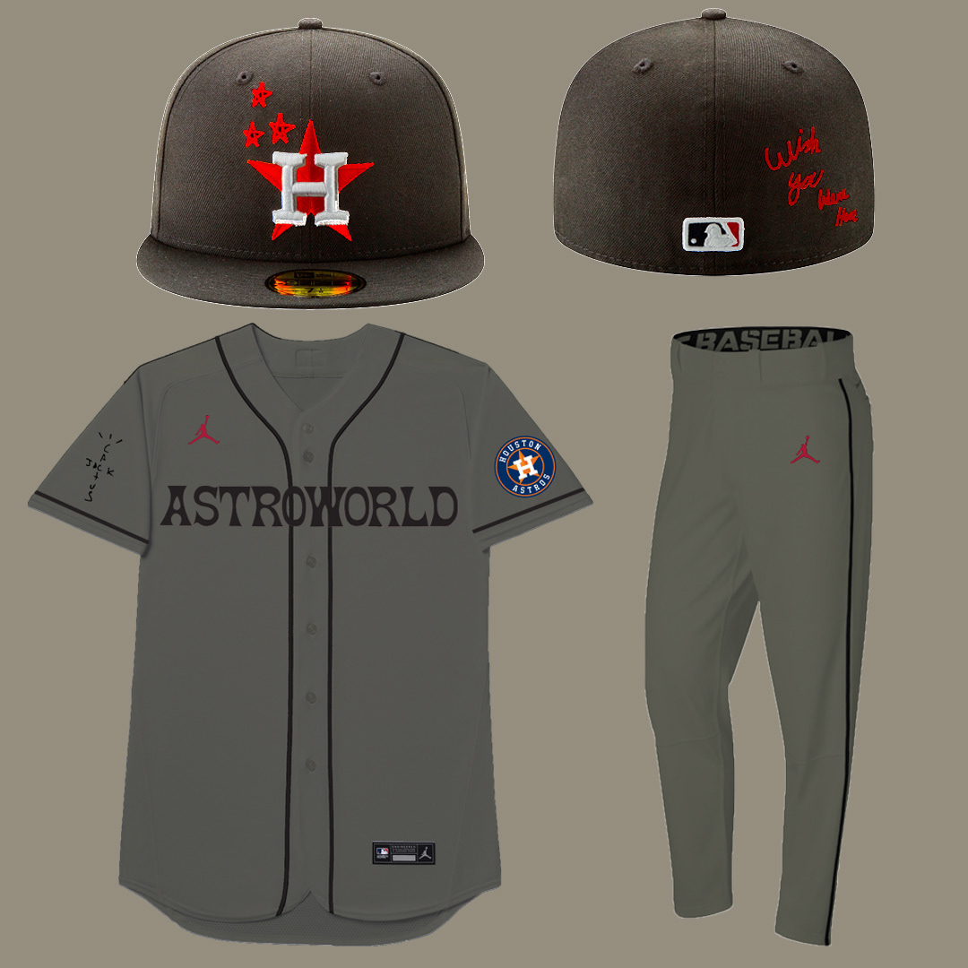 Cam Chavez - Travis Scott x Houston Astros Uniform Concept