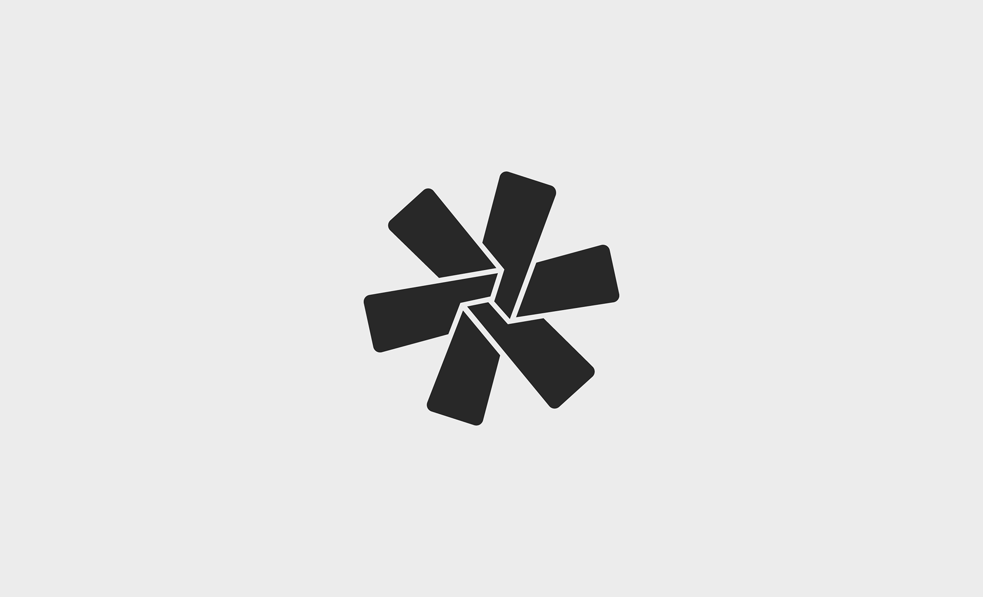 Kitchener Public Library's hub/asterisk logo in solid black.