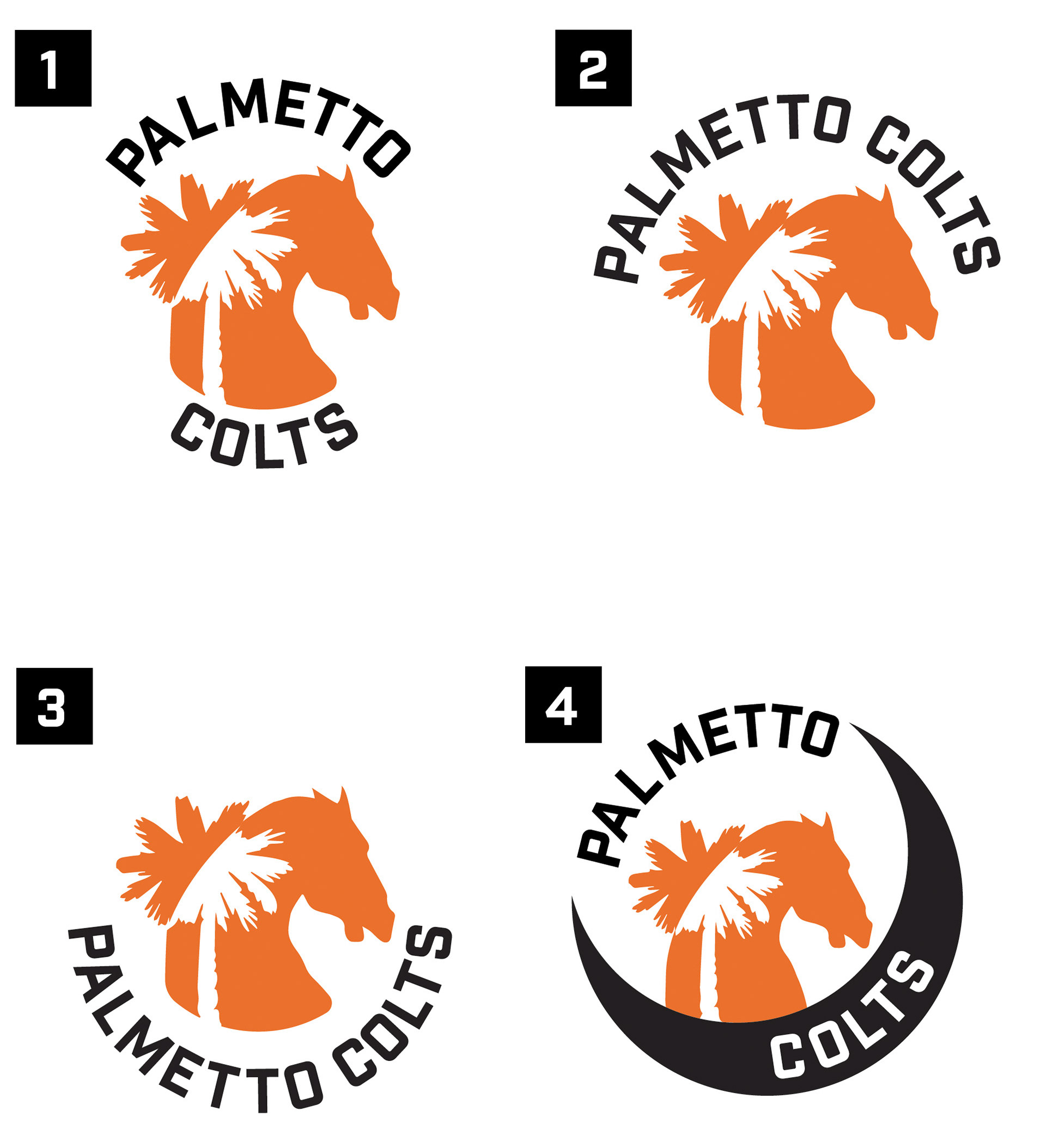 First draft compositional options sent to client for feedback
