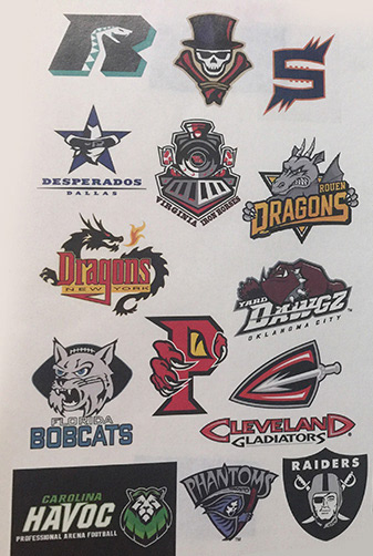 Research on Arena Football team logos