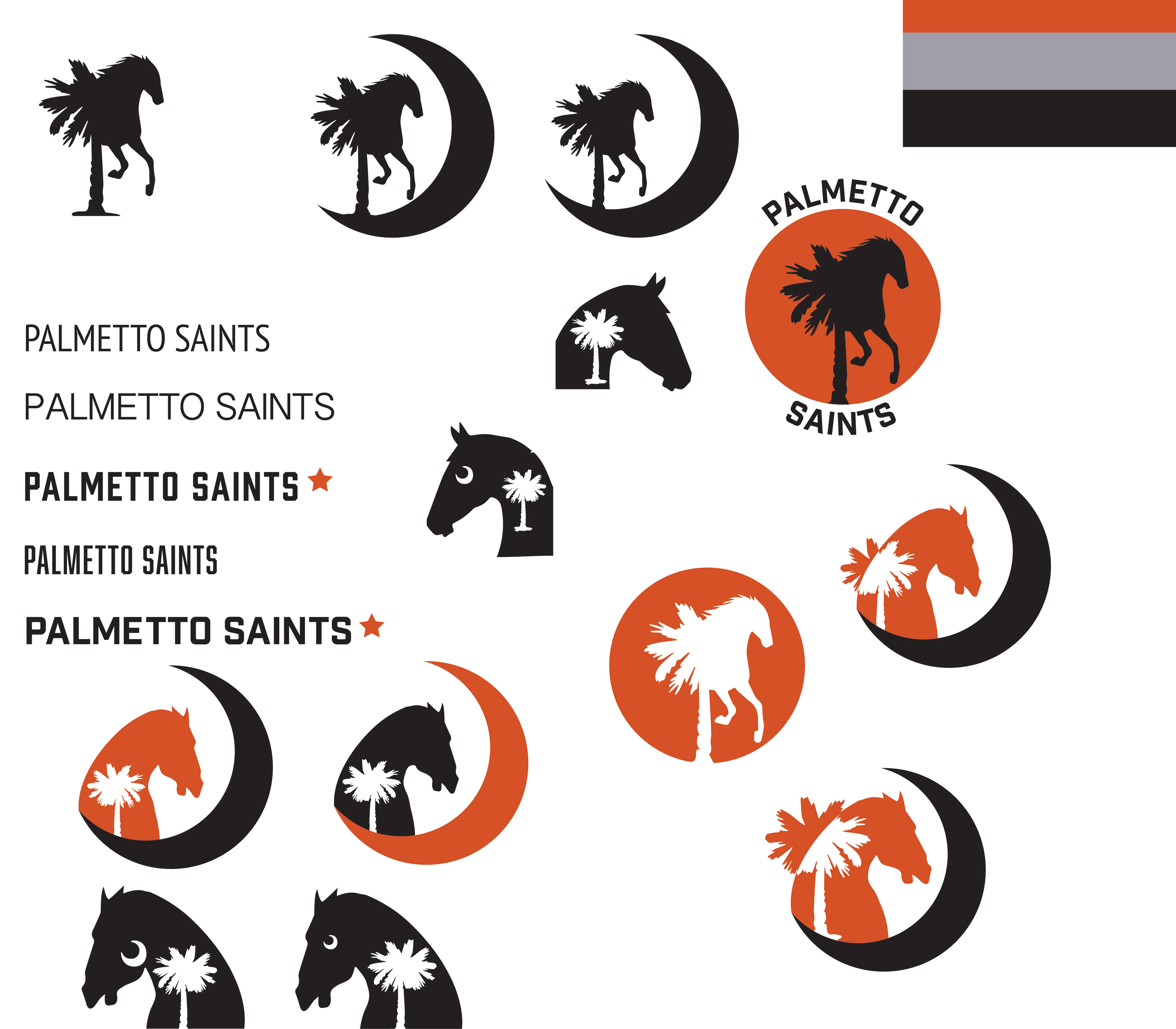 Brainstorming of type and iconography