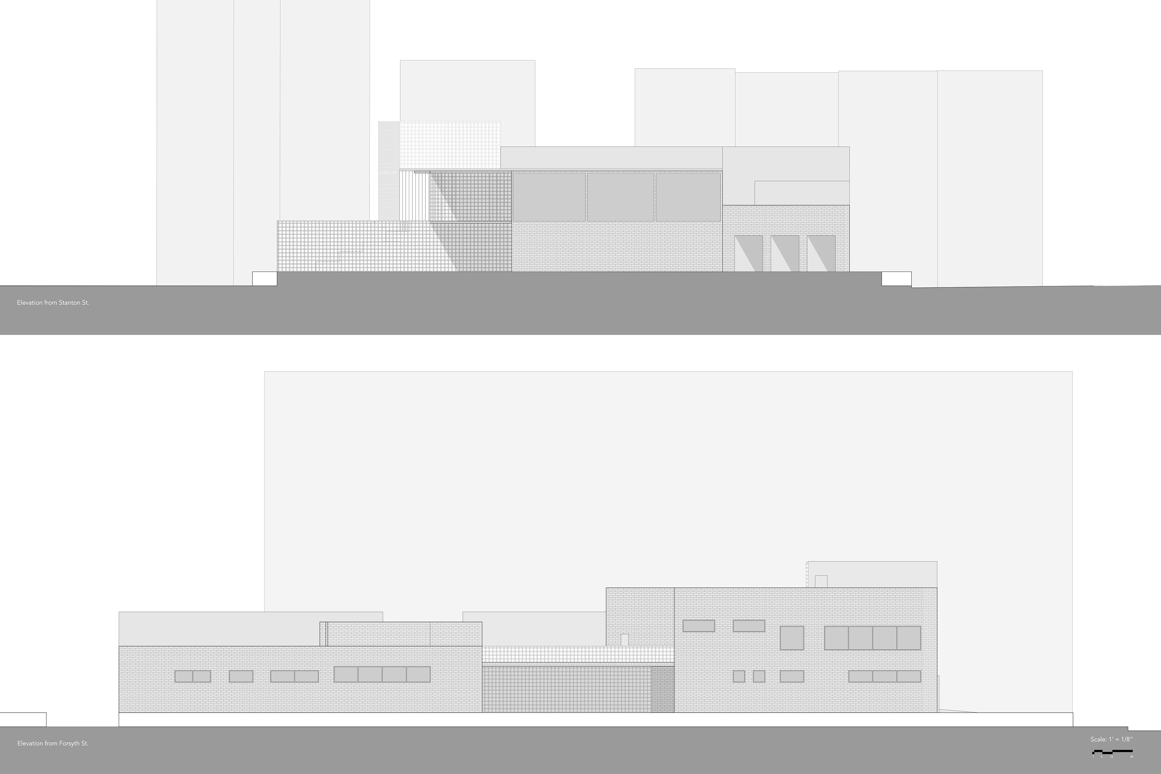 Back & Left Elevations