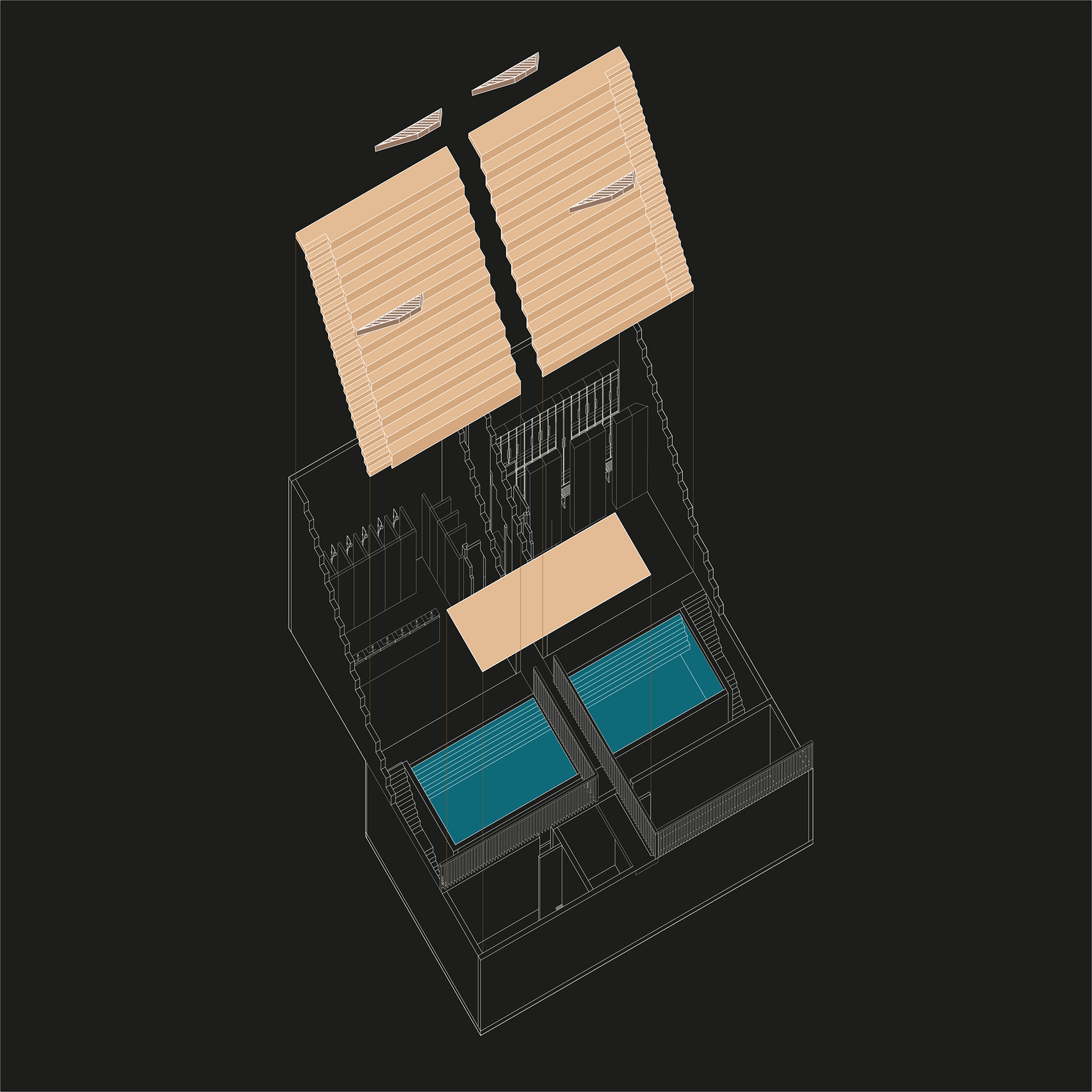 Exploded Roof/Seating